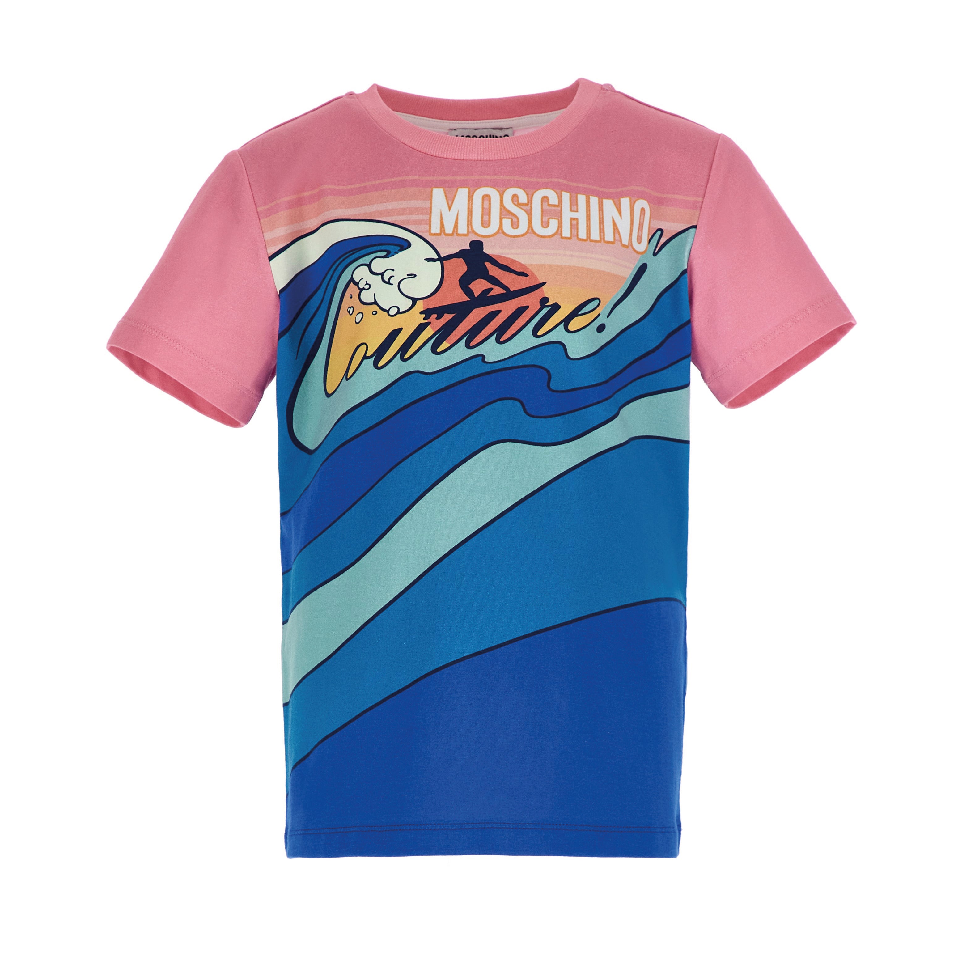 Boys & Girls Blue Cotton T-Shirt