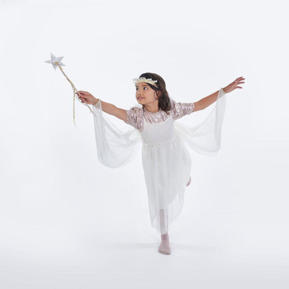 Robe de fée en tulle blanc
