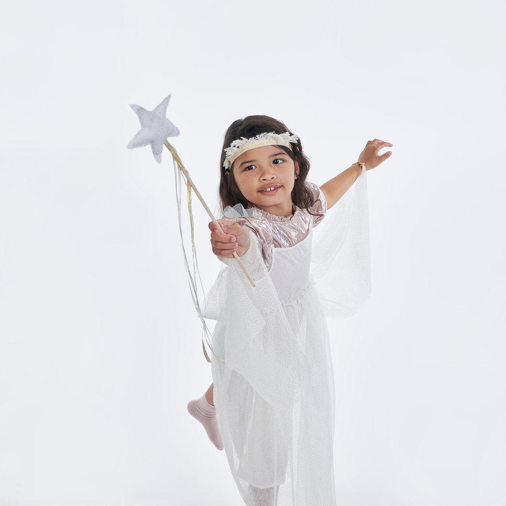 Robe de fée en tulle blanc
