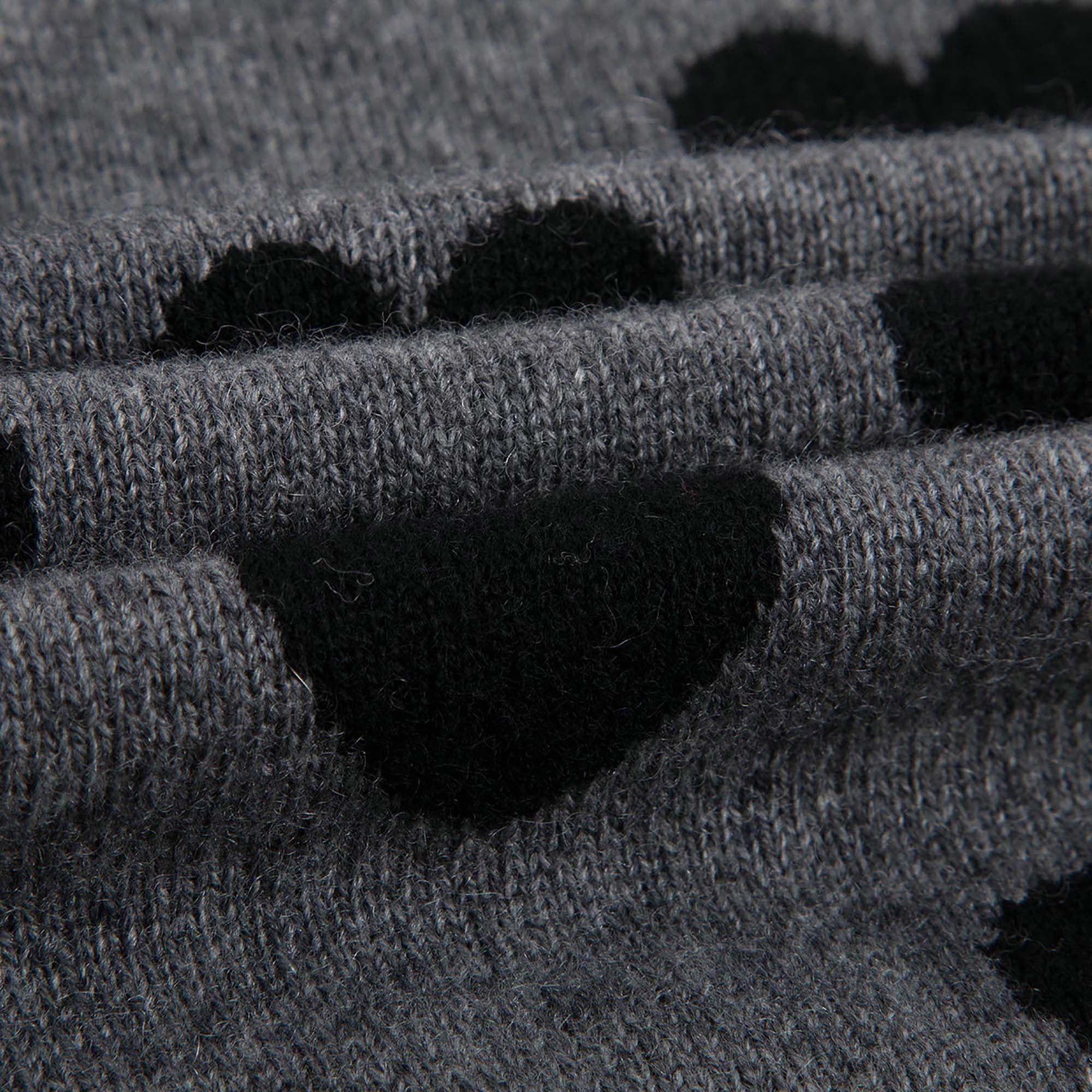 Girls Grey Heart Trims Wool & Cashmere Sweater - CÉMAROSE | Children's Fashion Store - 8