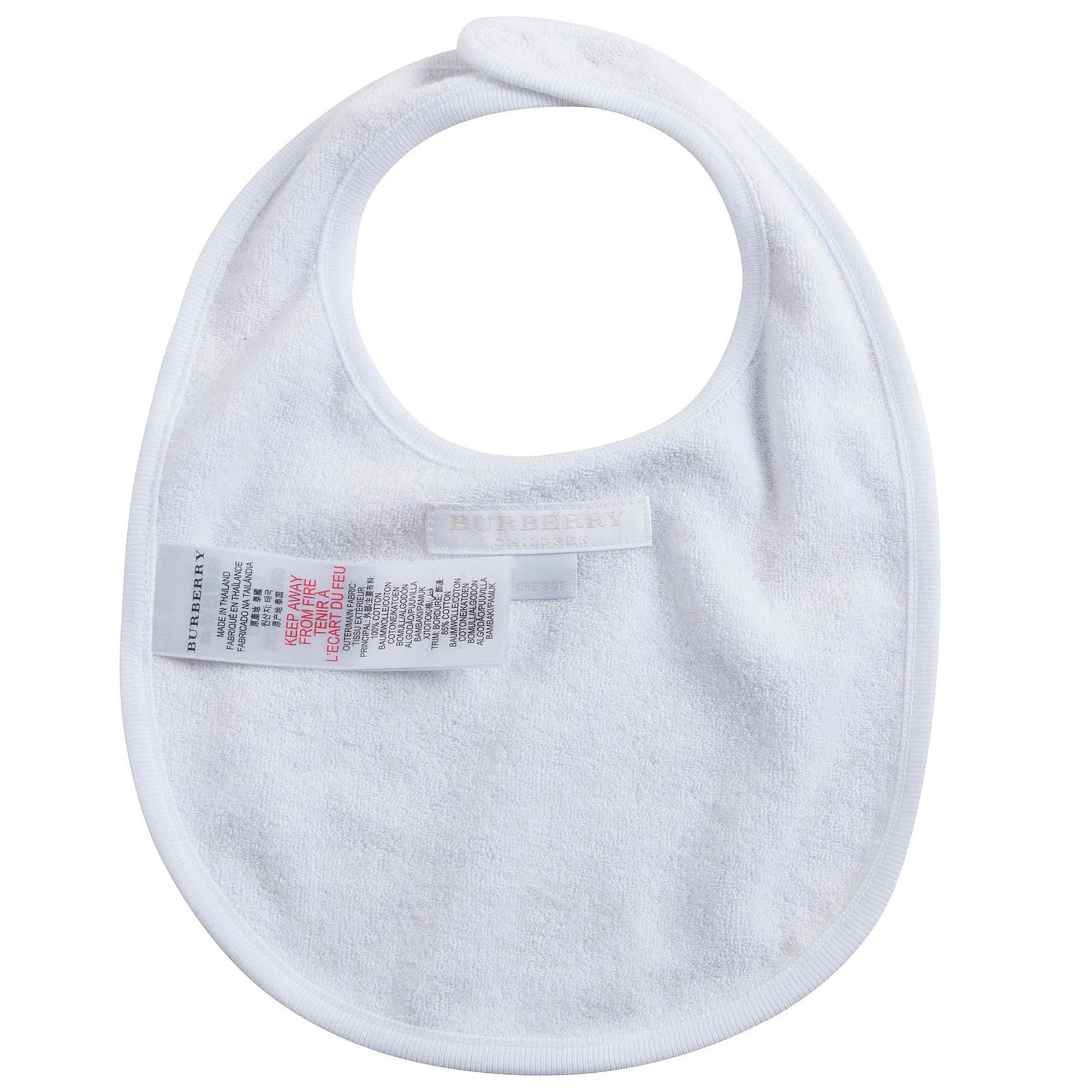Baby Girls White Boxed Gift Set With Babygrow, Hat & Bib - CÉMAROSE | Children's Fashion Store - 5