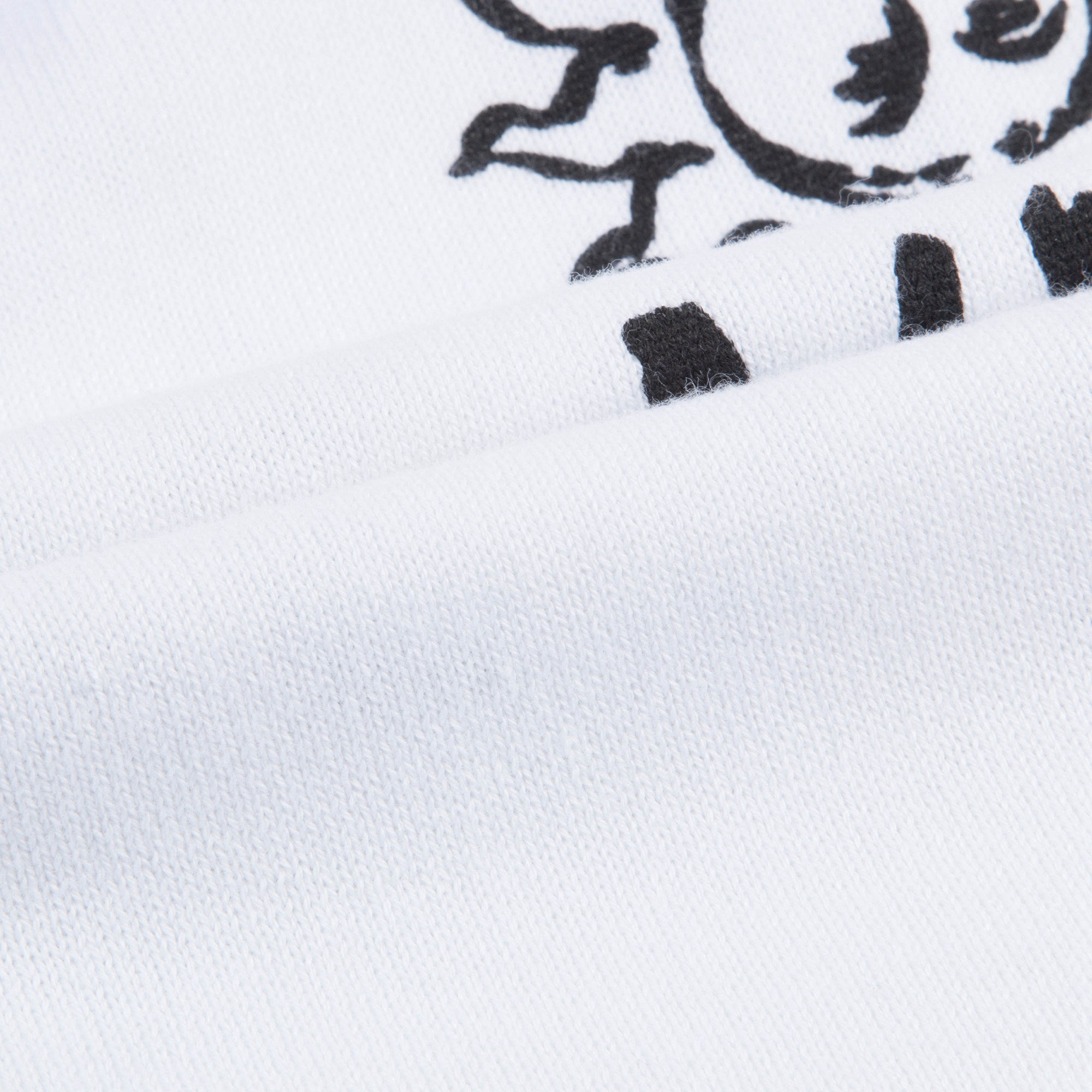 Boys White Grafftit Maschio Cotton Sweatshirt