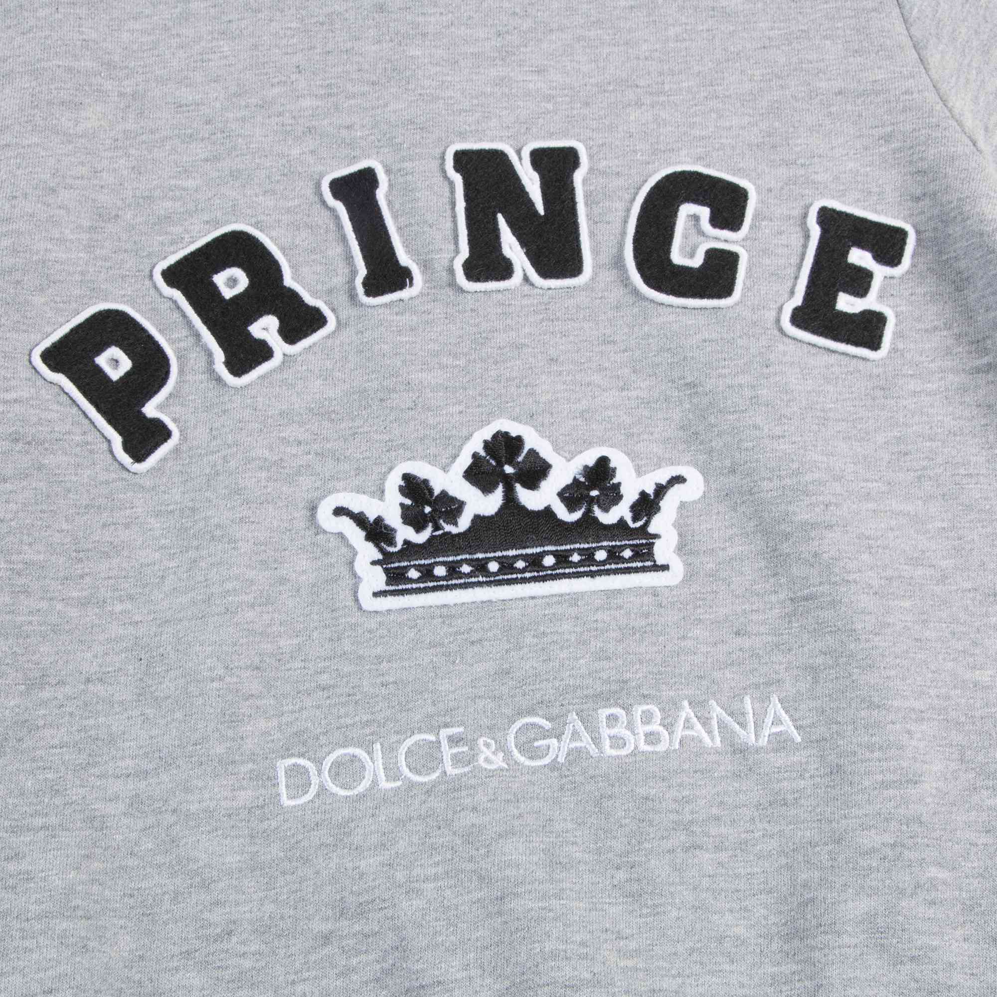 Baby Boys Melange Grigi Cotton Sweatshirt