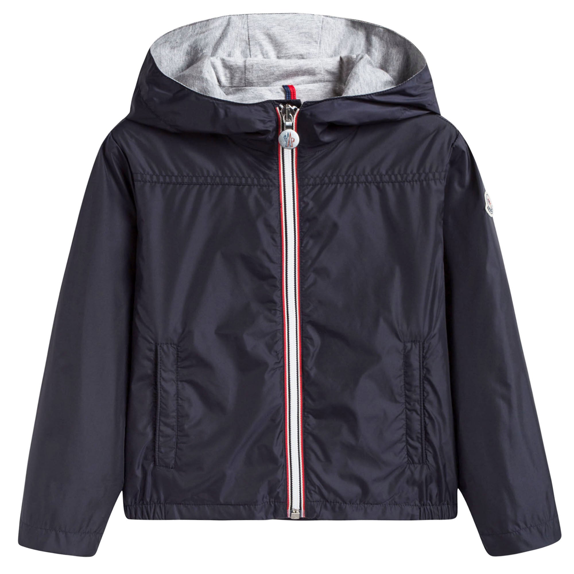 Boys Navy Blue Hooded 'Urville' Zip-Up Tops