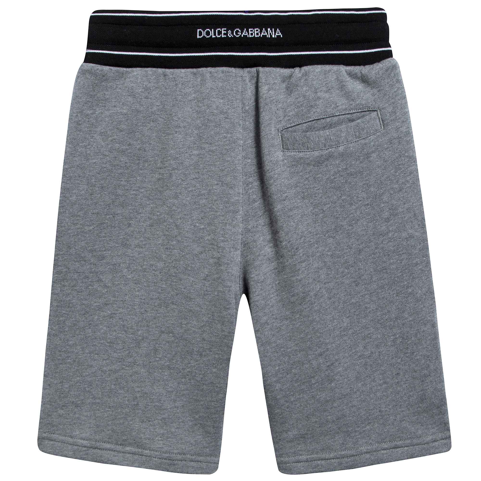 Boys Grey Logo Joggers