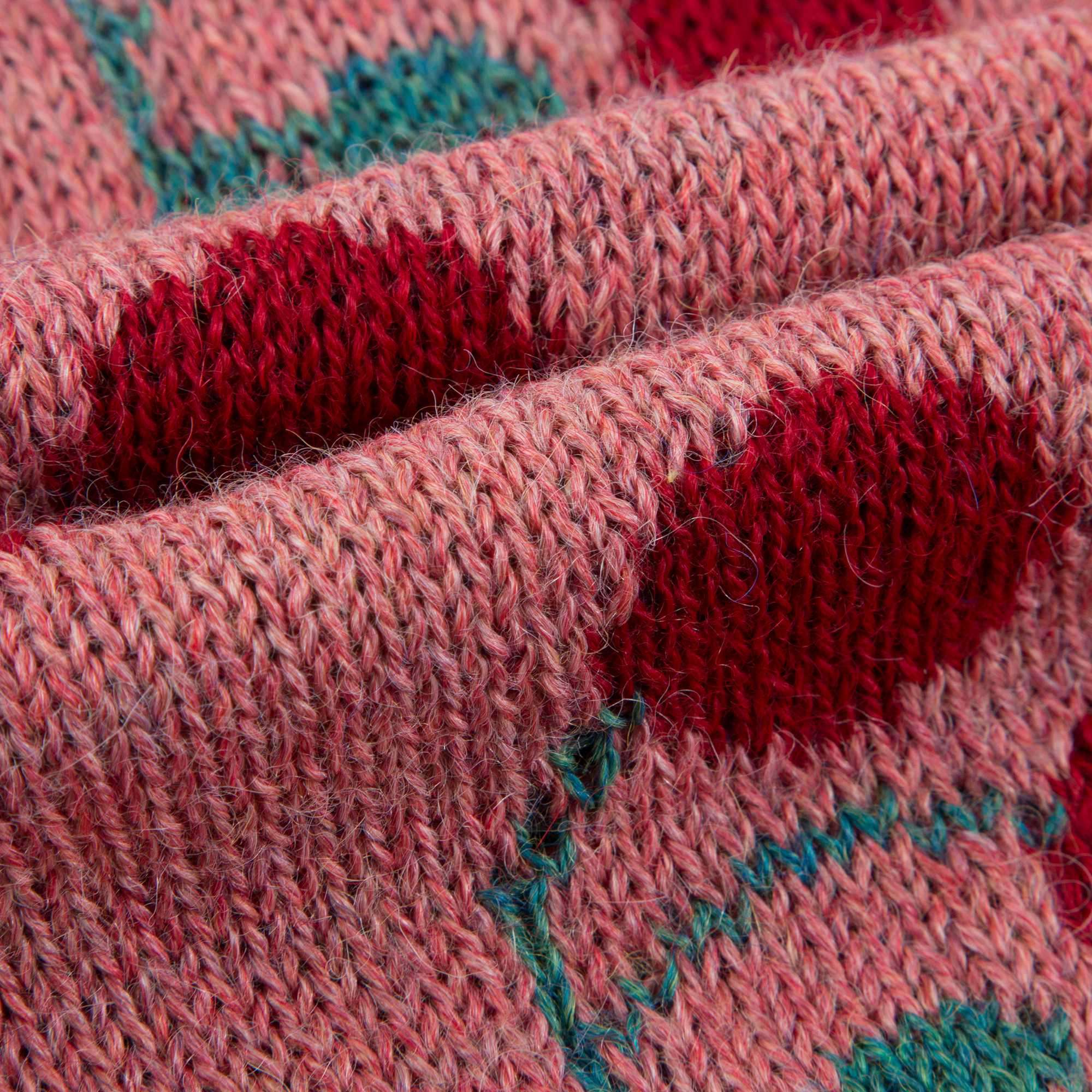 Baby Rose Pink Cherry Alpaca Wool Tank Romper