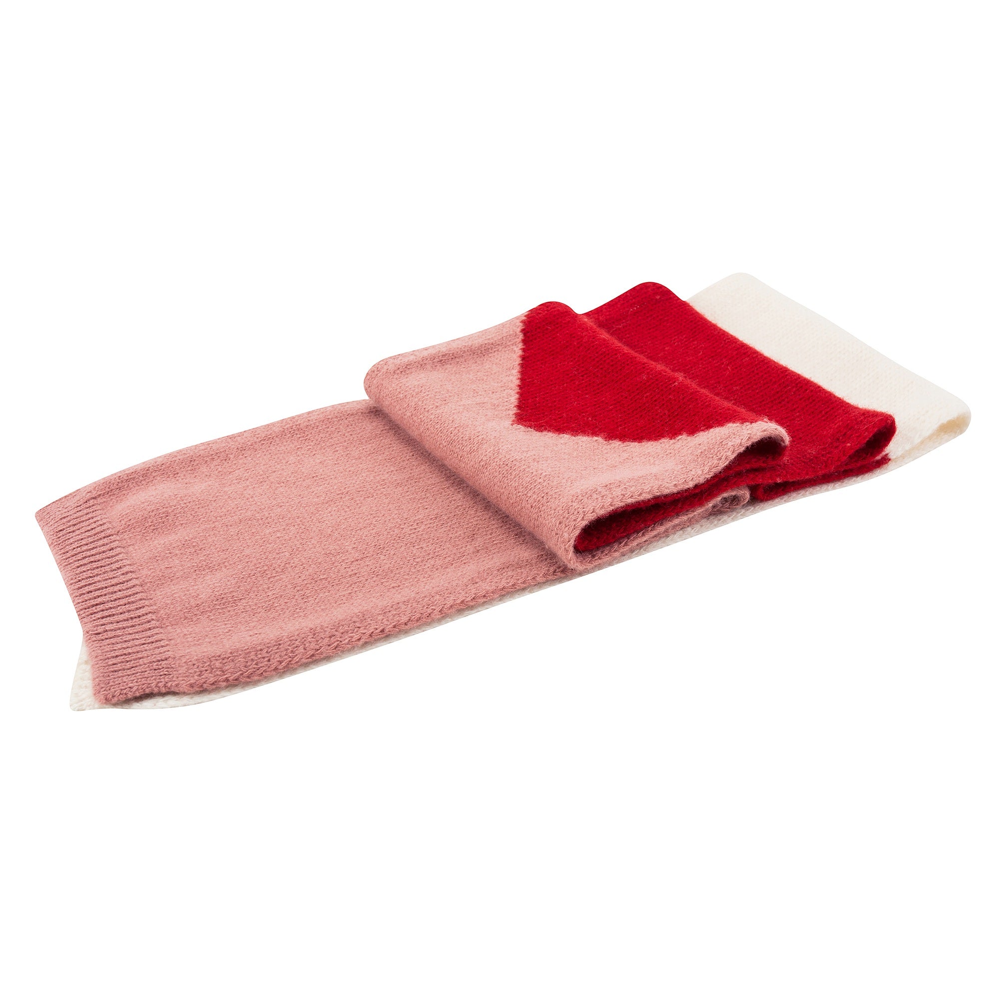 Écharpe en laine rose pour fille