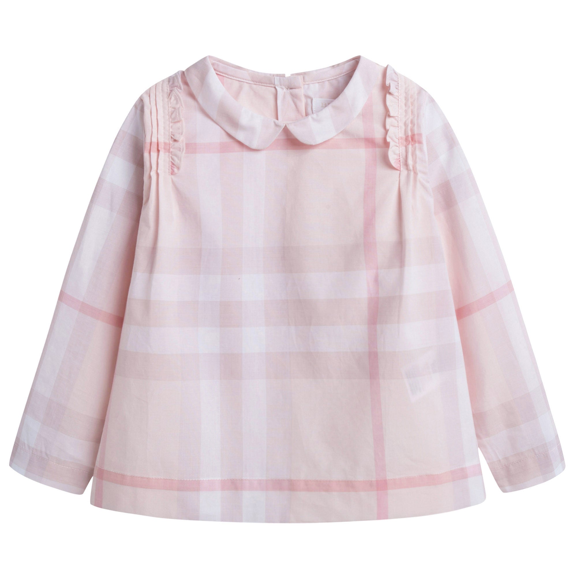 Baby Girls Pink Check Cotton Shirt