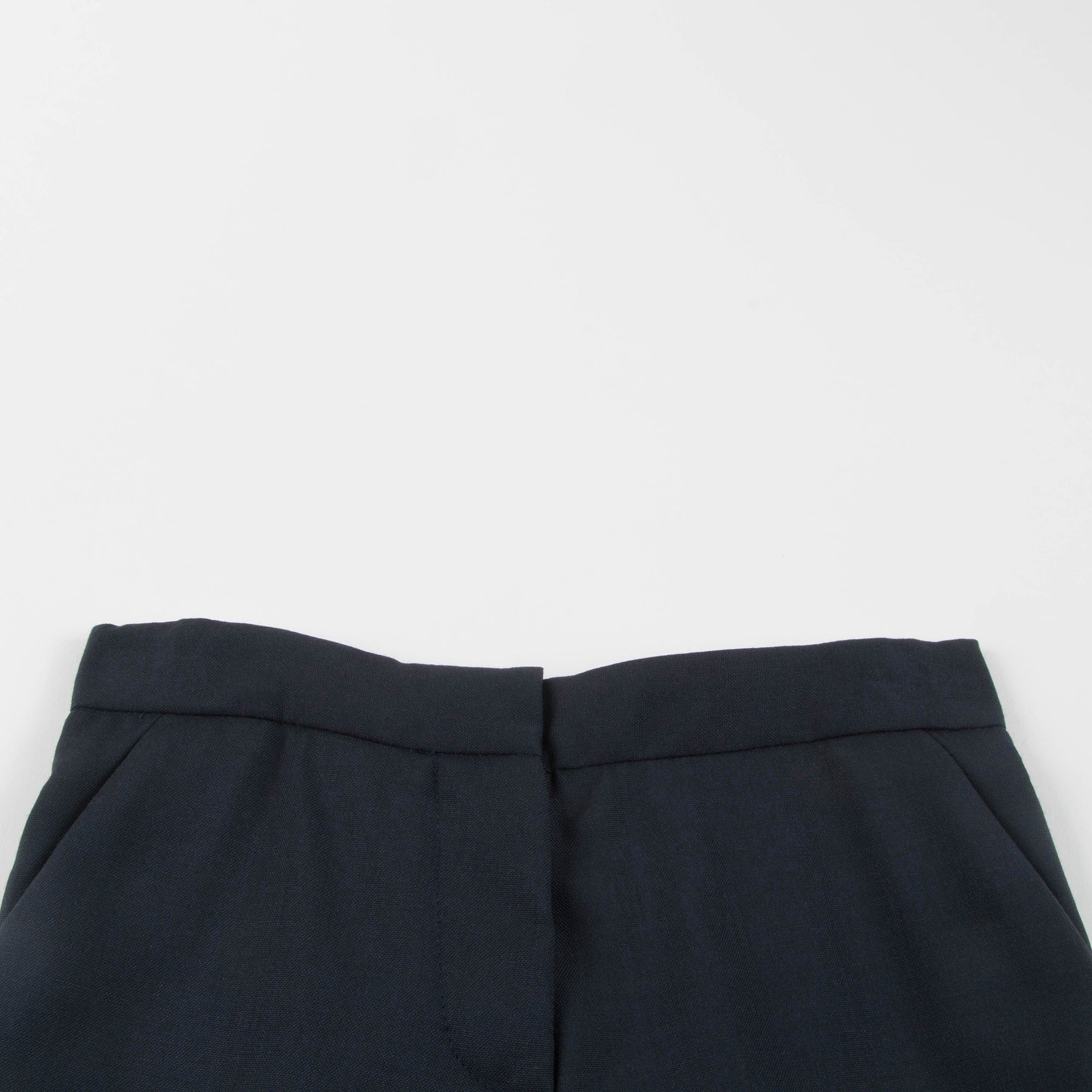 Pantalon en laine bleu marine pour filles