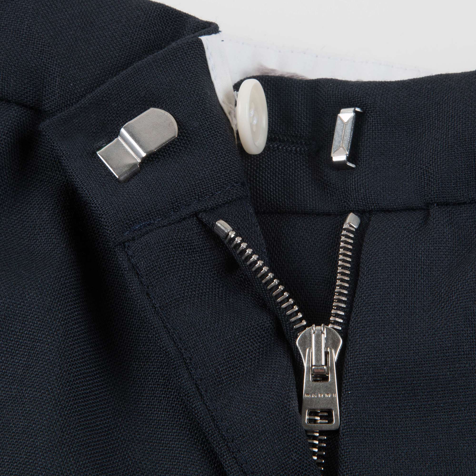Pantalon en laine bleu marine pour filles