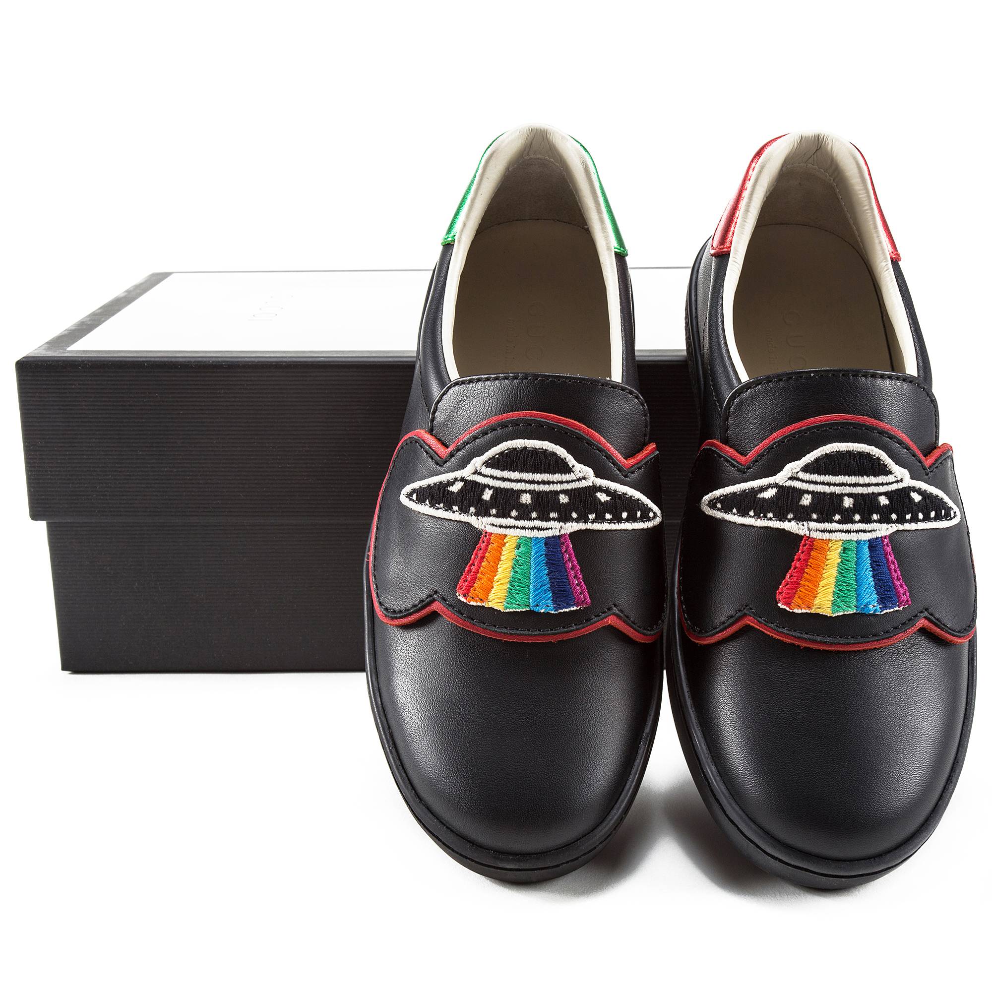 Boys & Girls Black Rainbow Shoes