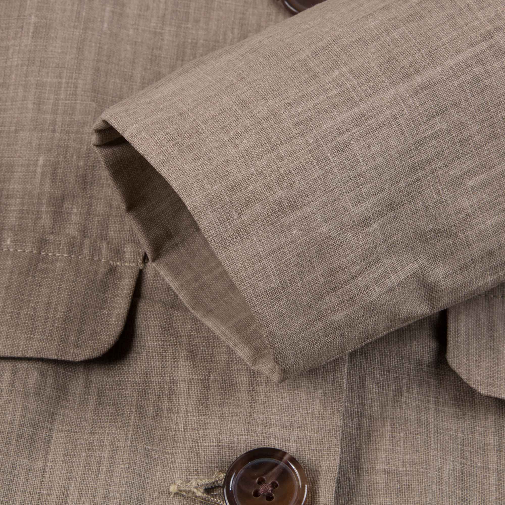 Boys & Girls Sand Linen Woven Coat