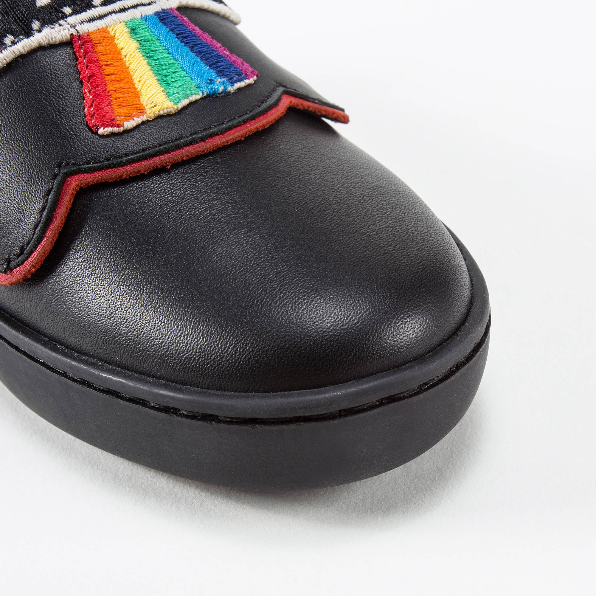 Boys & Girls Black Rainbow Shoes