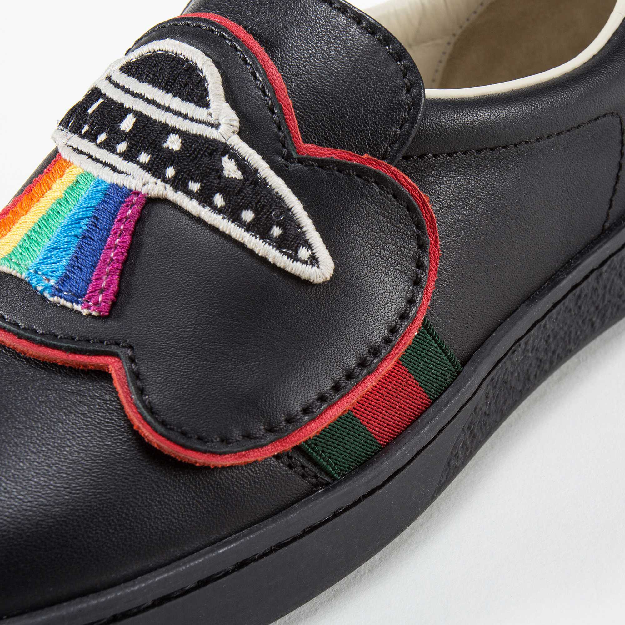 Boys & Girls Black Rainbow Shoes