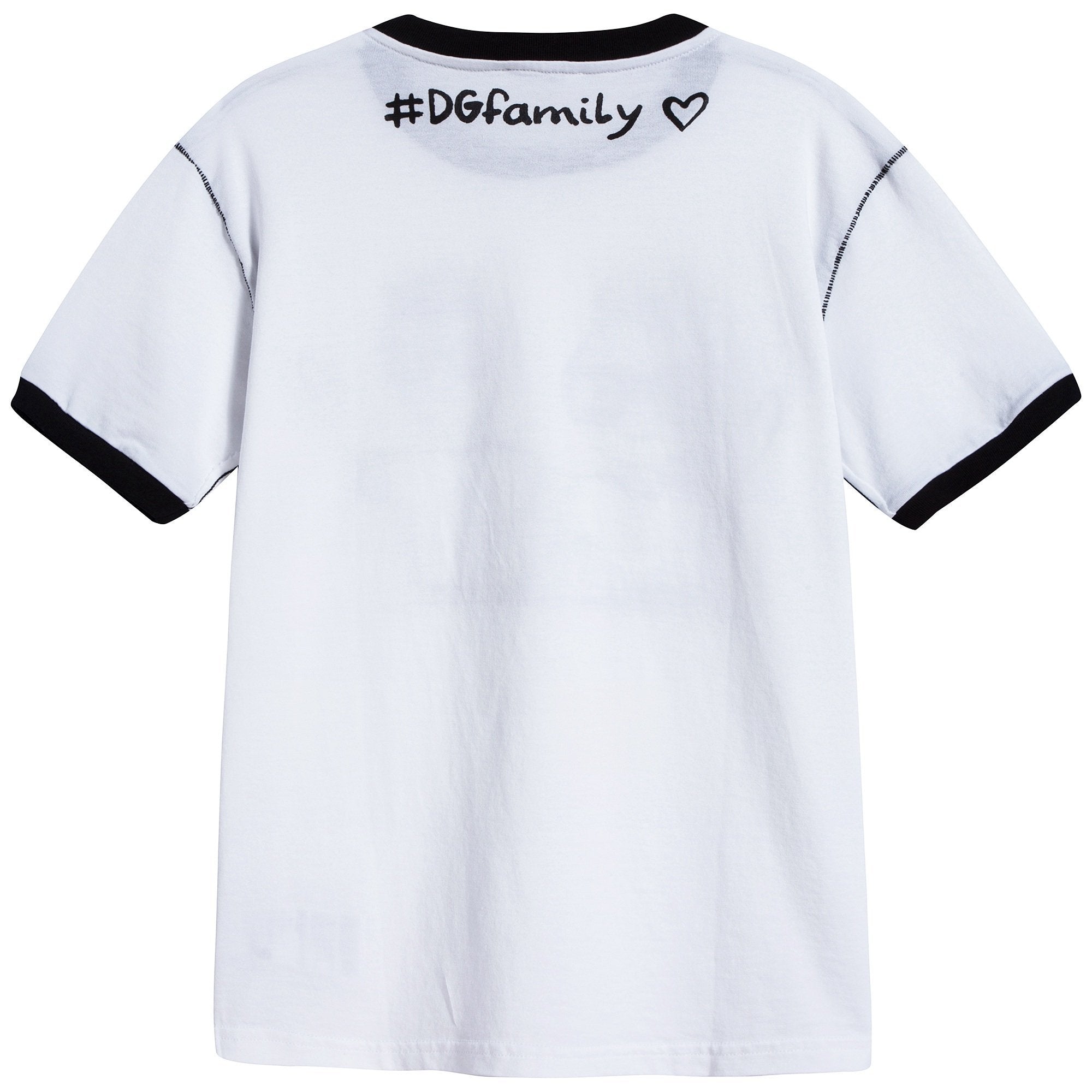 Boys White Cotton T-shirt