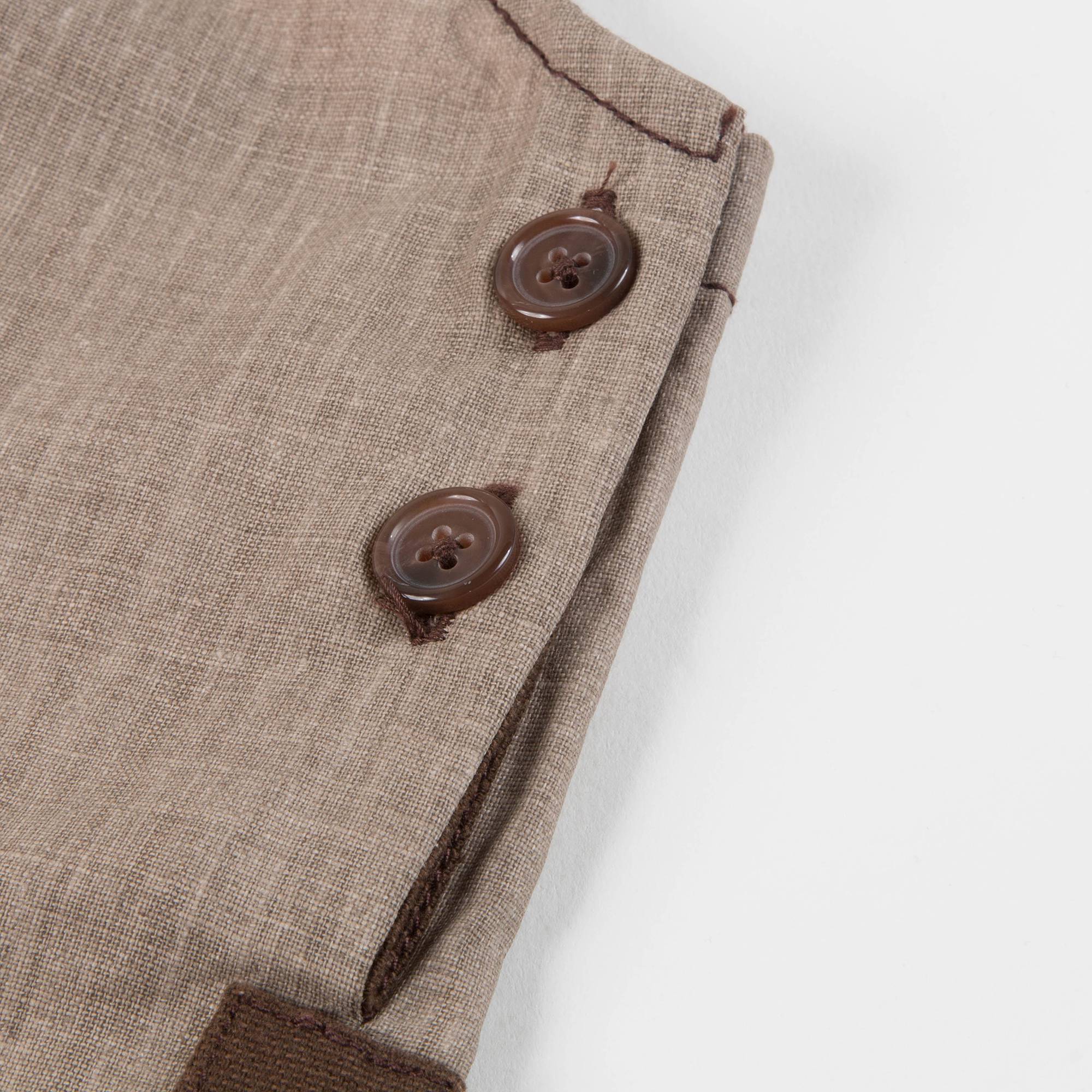 Boys & Girls Sand Woven Dungaree
