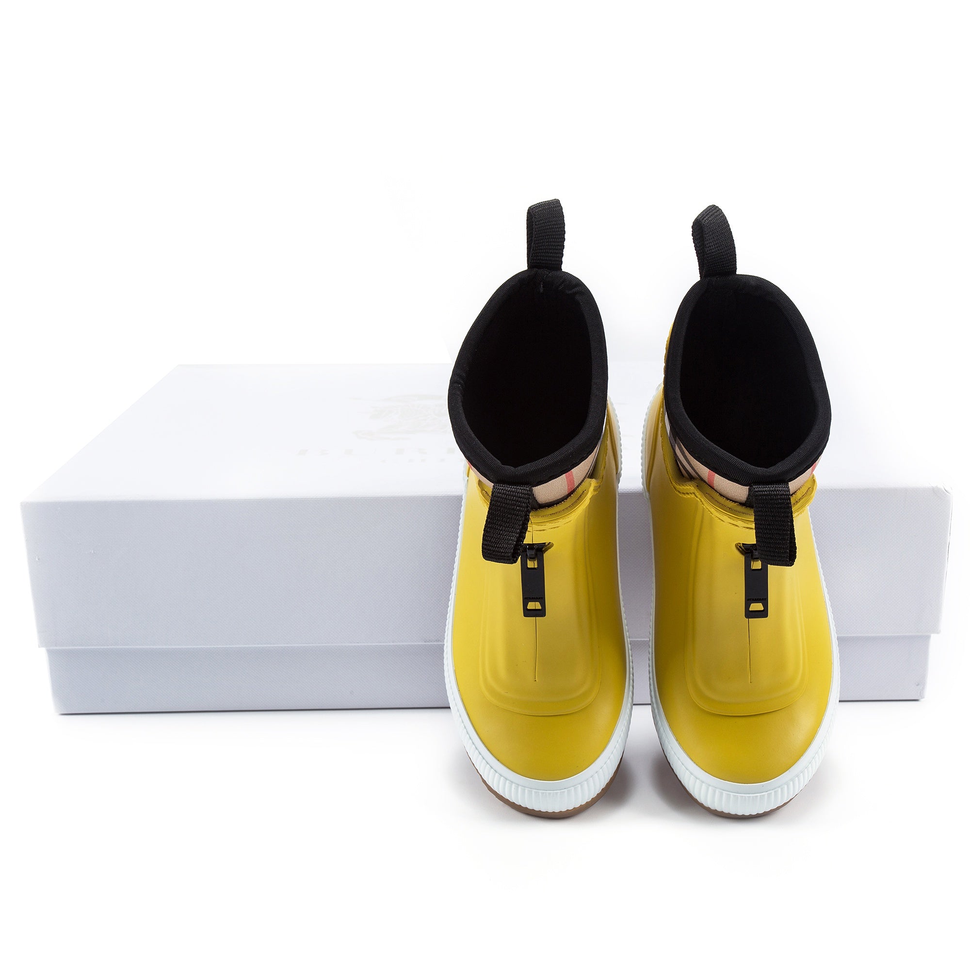 Boys & Girls Vibrant Lemon Rubber Weatherboots