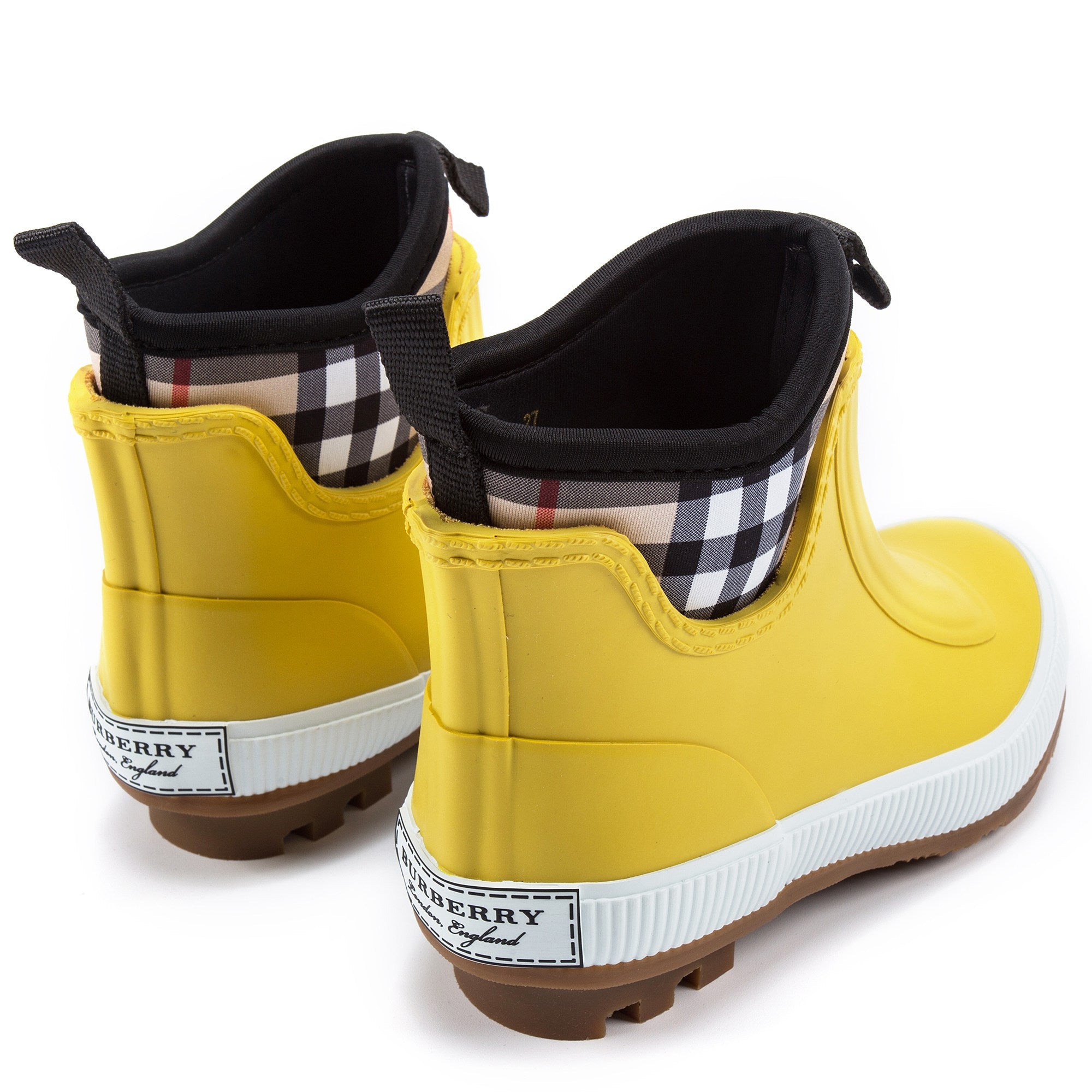 Boys & Girls Vibrant Lemon Rubber Weatherboots