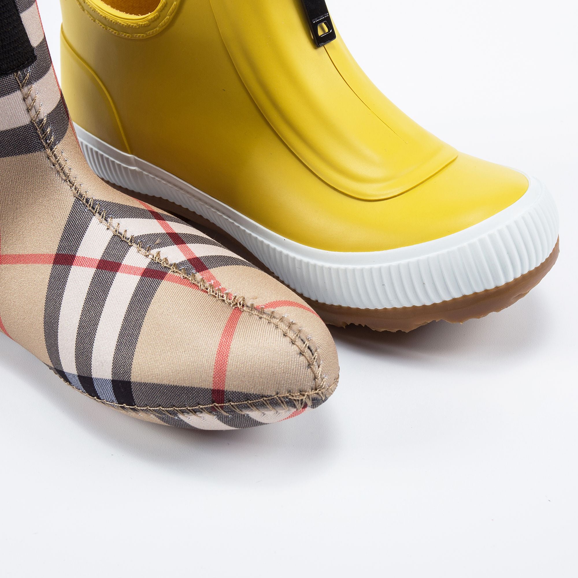 Boys & Girls Vibrant Lemon Rubber Weatherboots
