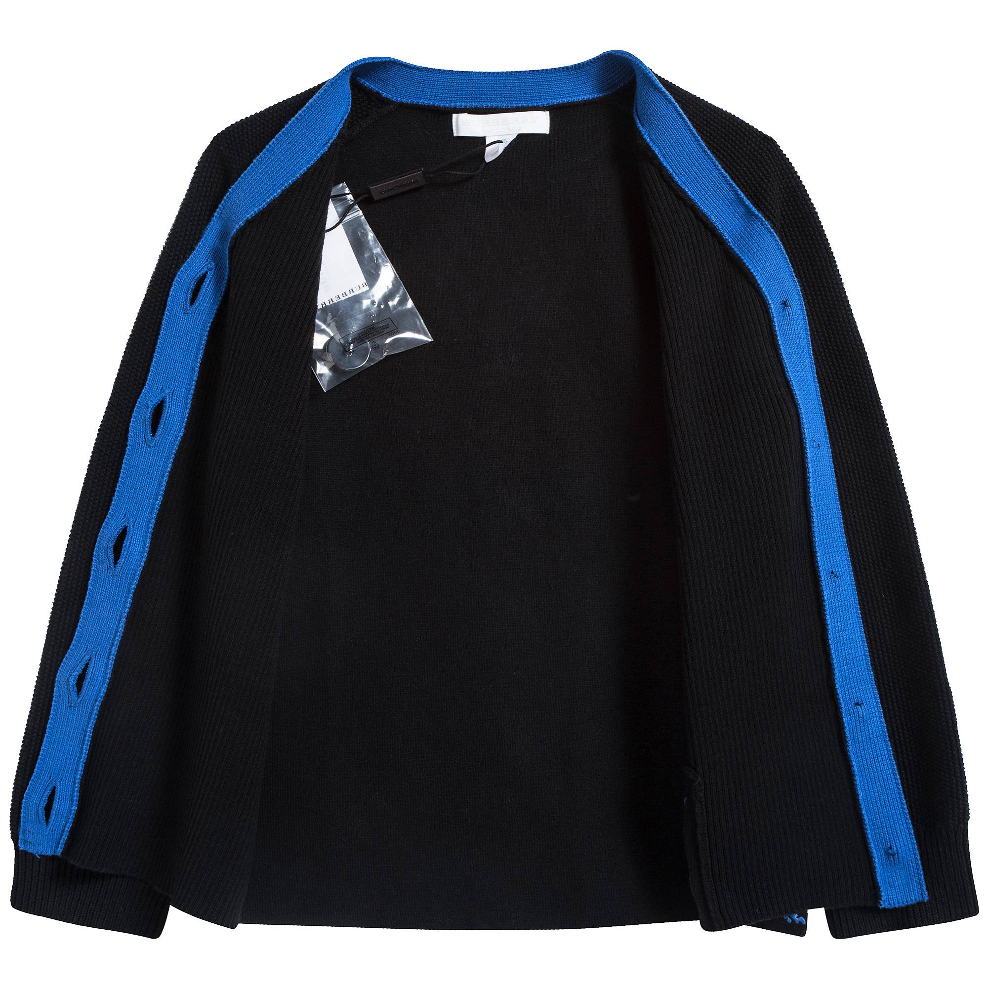 Gilet noir en coton pour filles