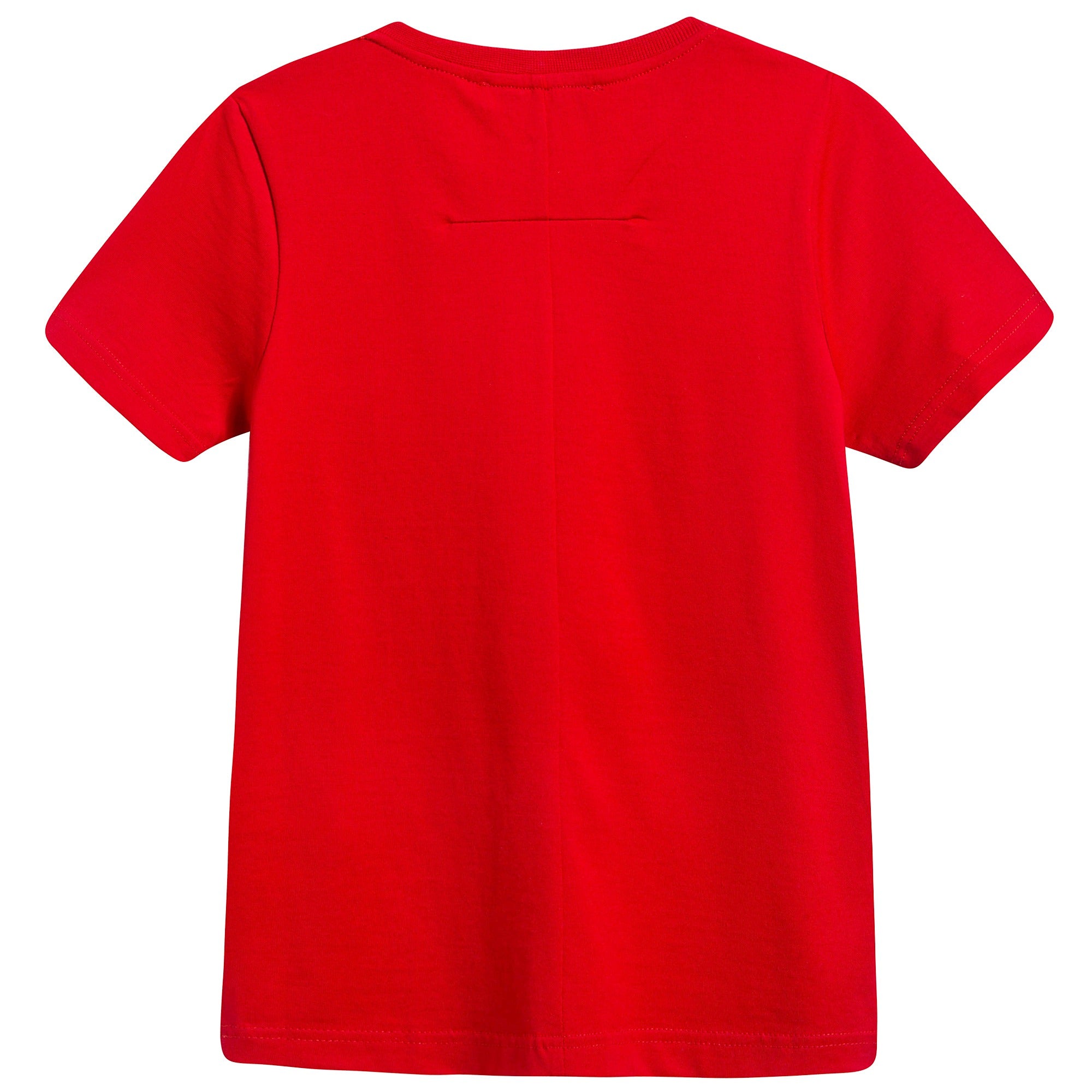 Boys Red Logo Cotton T-shirt