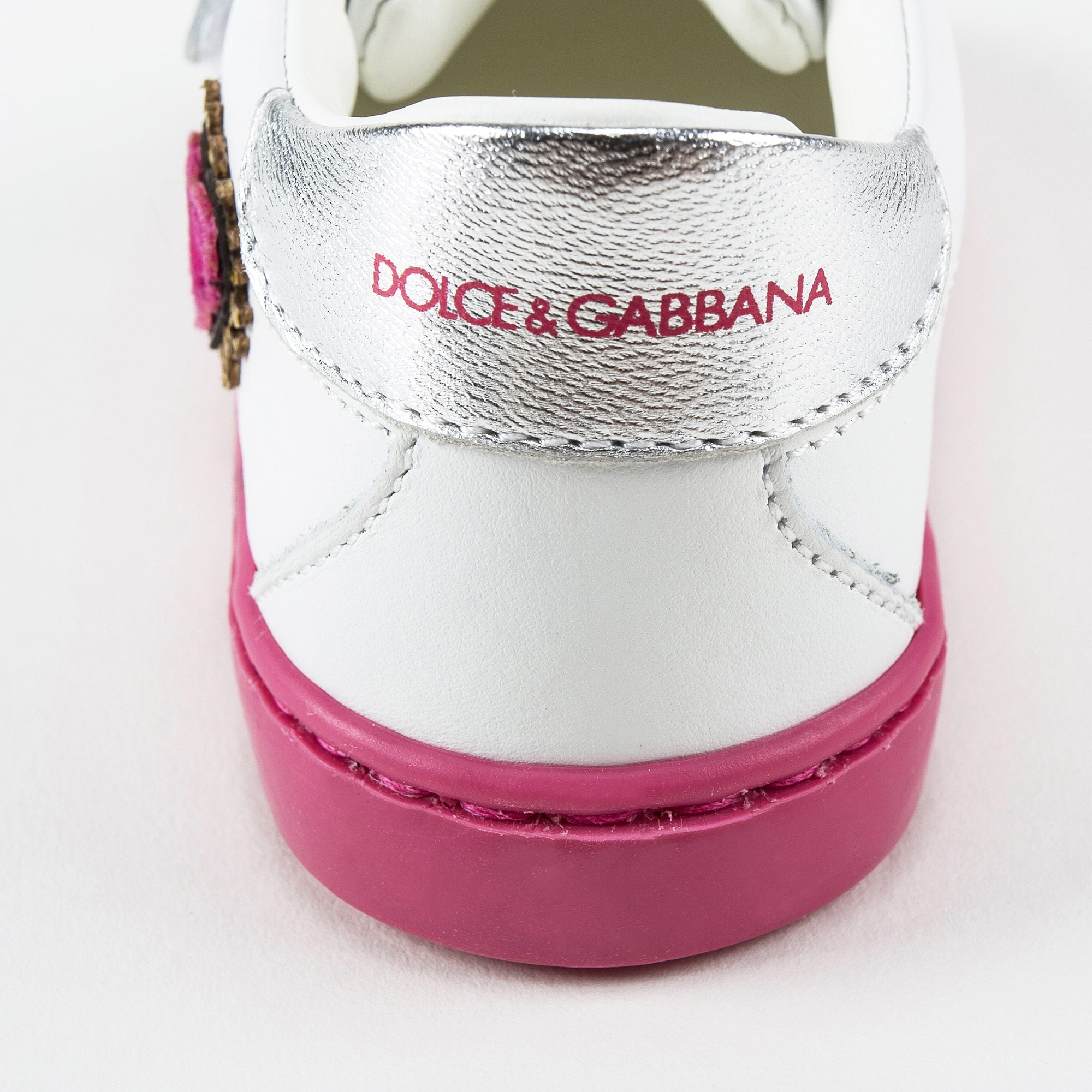 Baby Girls White Leather "Love" Shoes