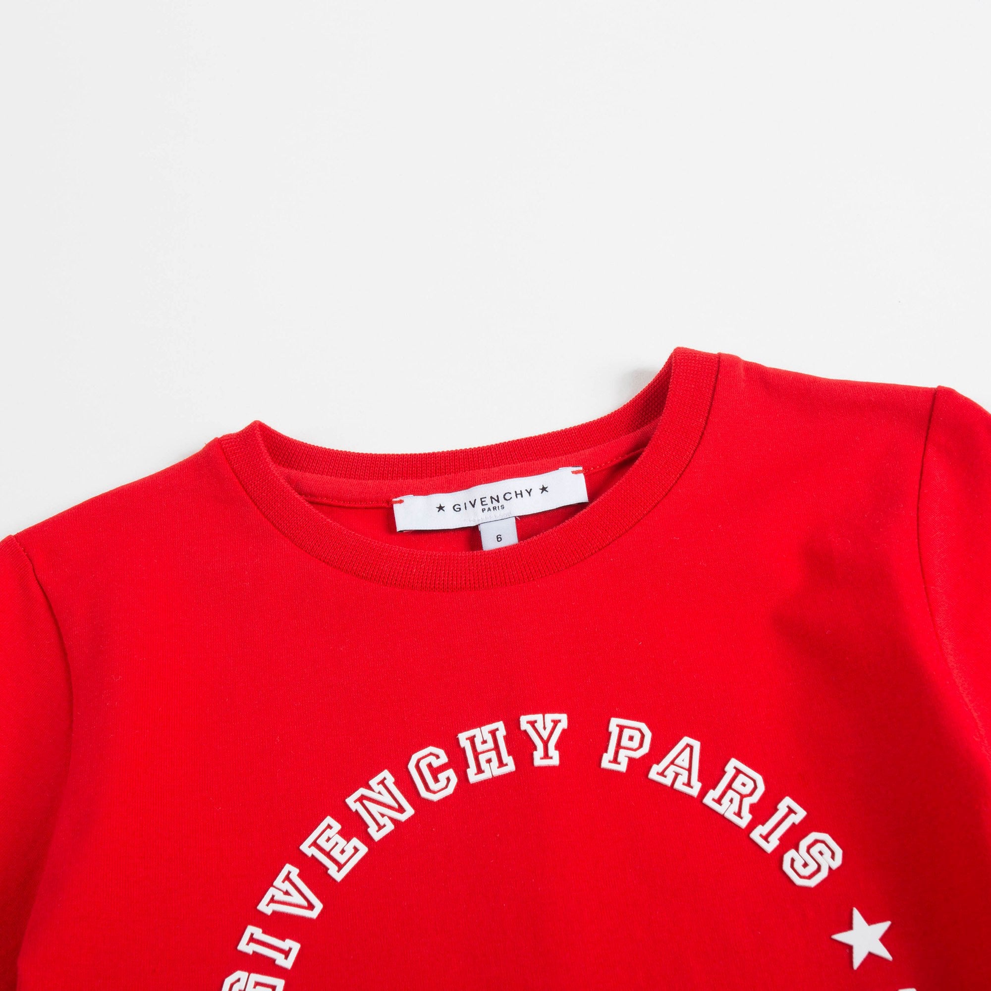 Boys Red Logo Cotton T-shirt