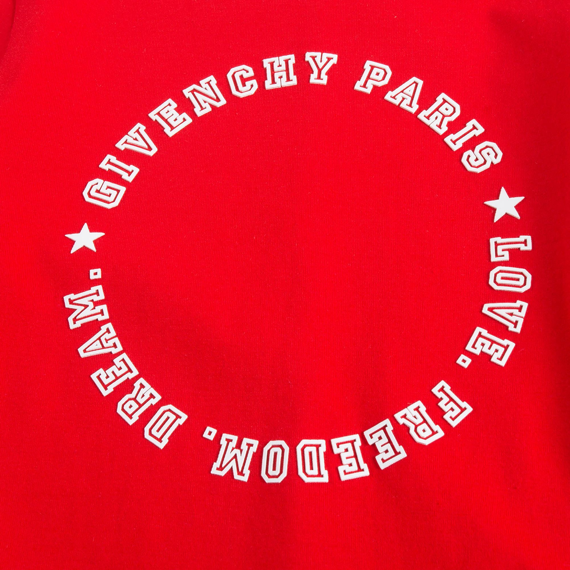 Boys Red Logo Cotton T-shirt