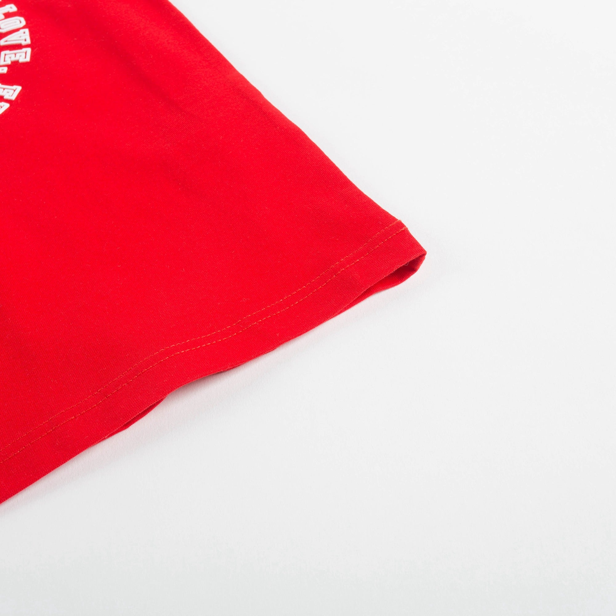 Boys Red Logo Cotton T-shirt
