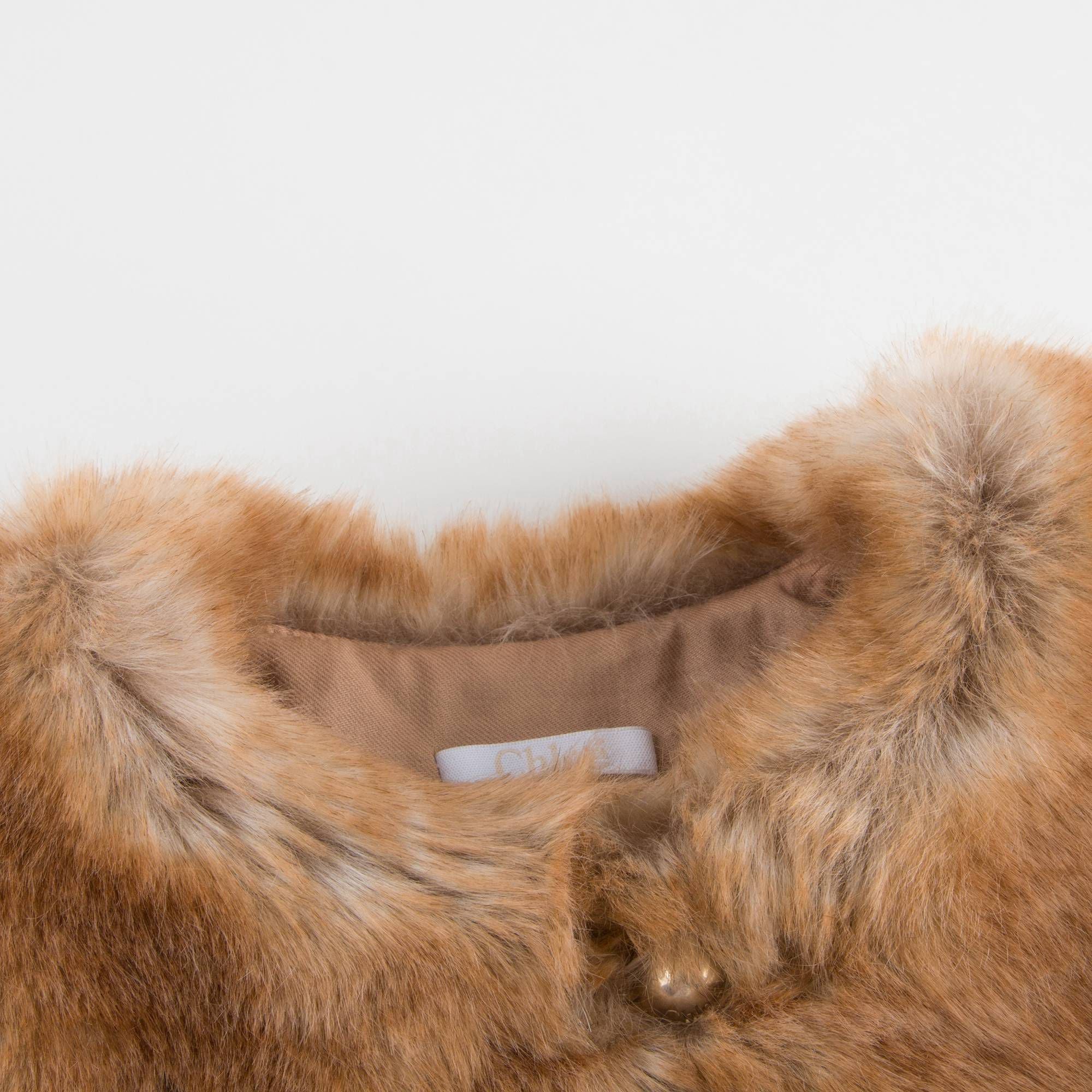 Girls Synthetic Fur Gilet
