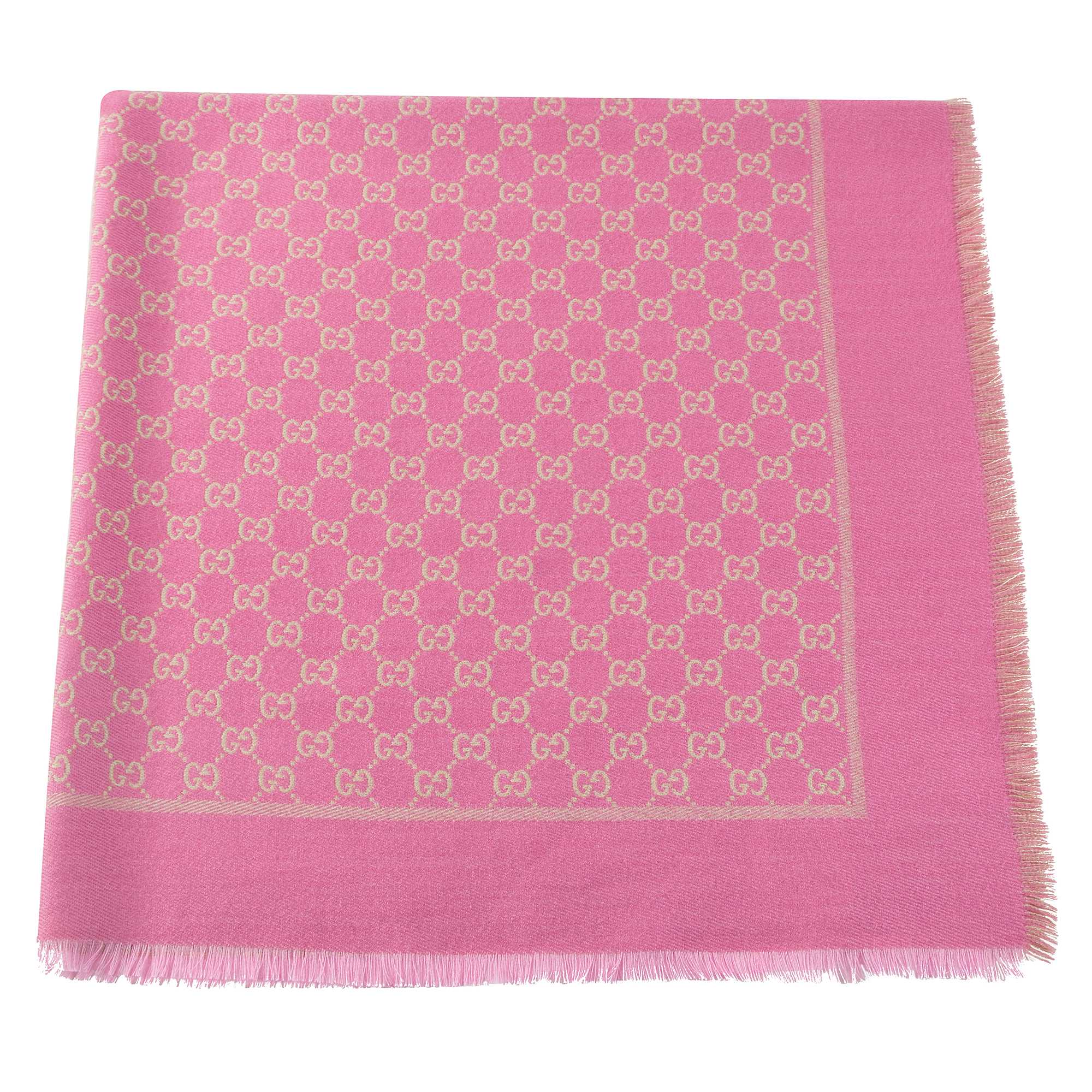 Écharpe en laine et soie rose et jaune pour filles