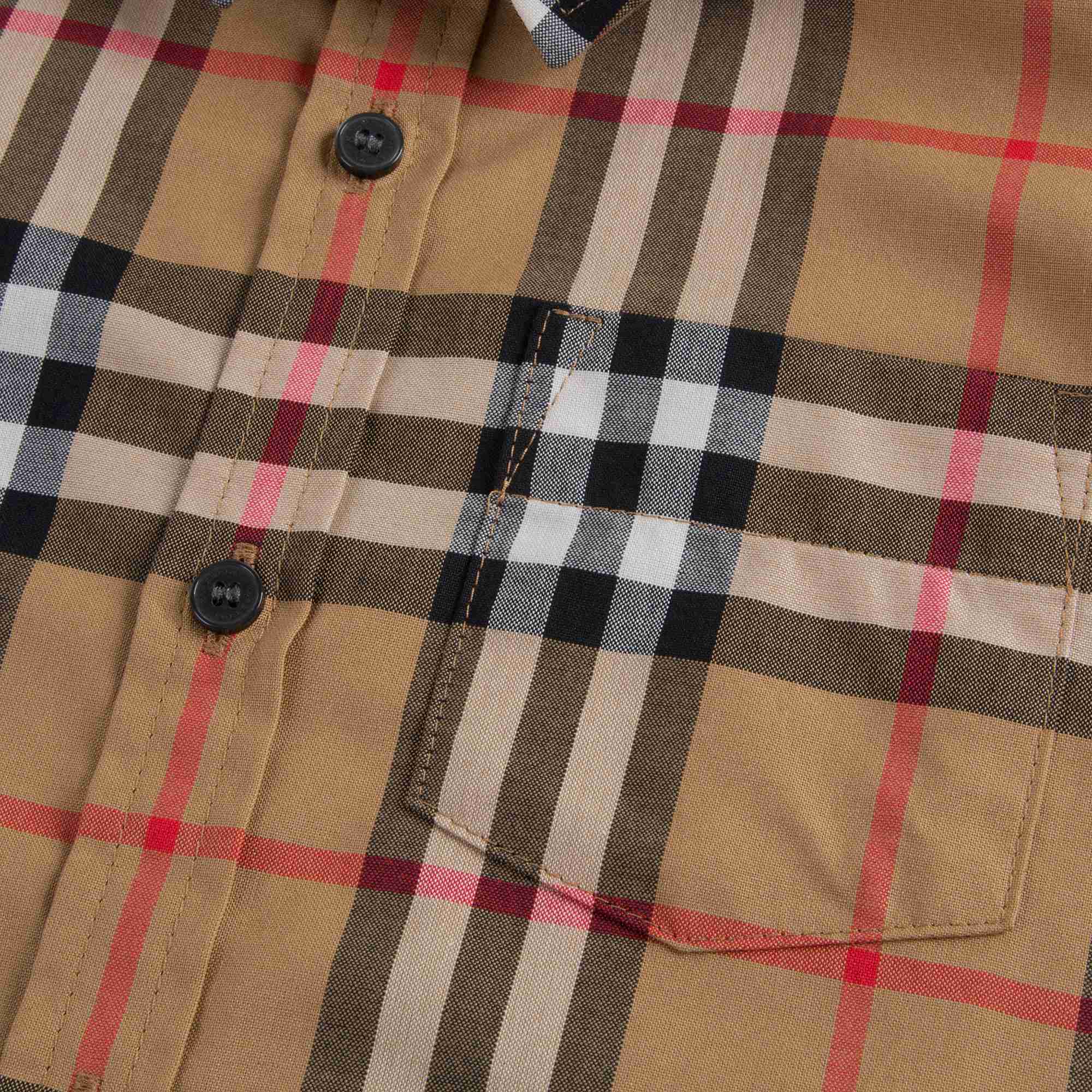 Baby Boys Antique Yellow Check Cotton Polo Shirt