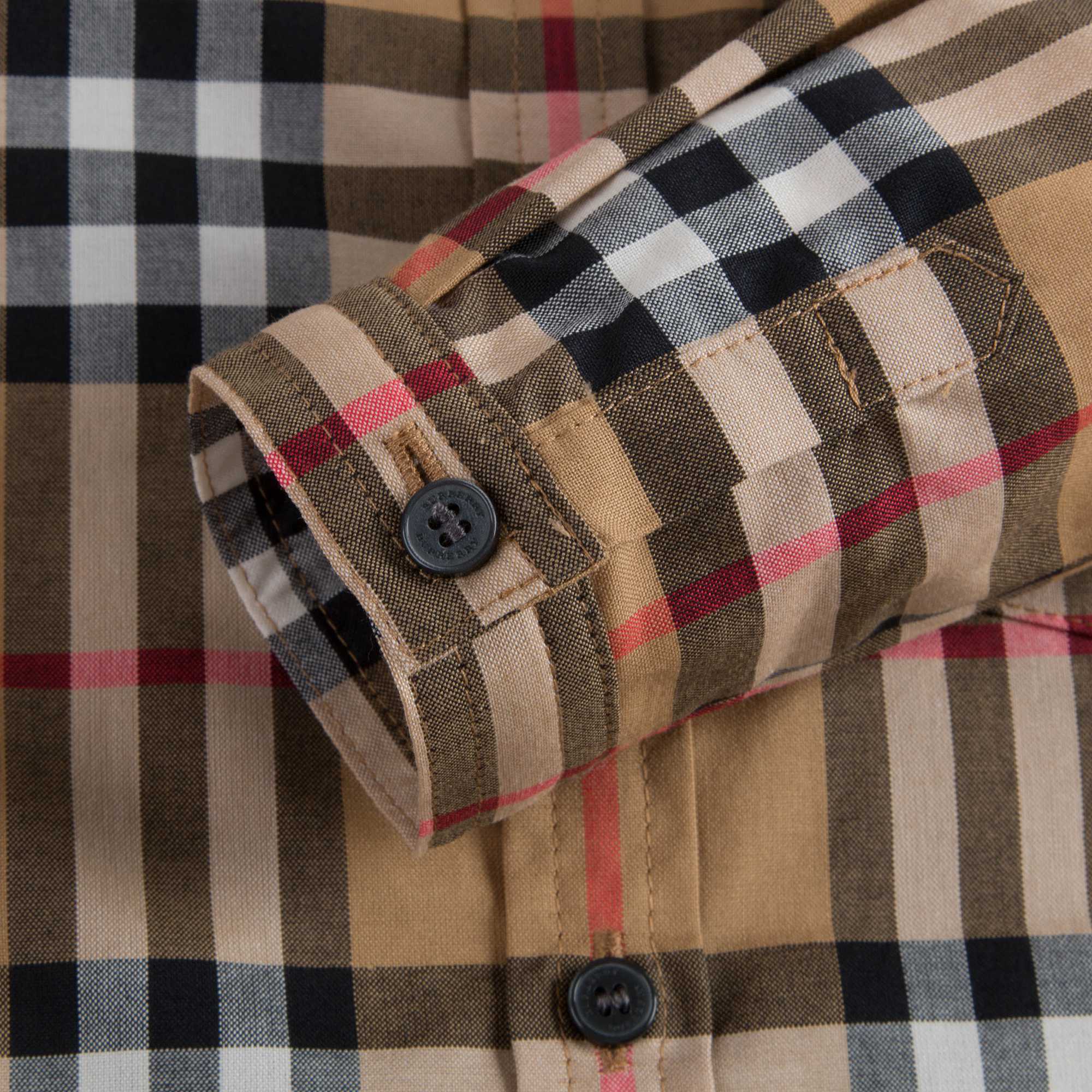 Baby Boys Antique Yellow Check Cotton Polo Shirt