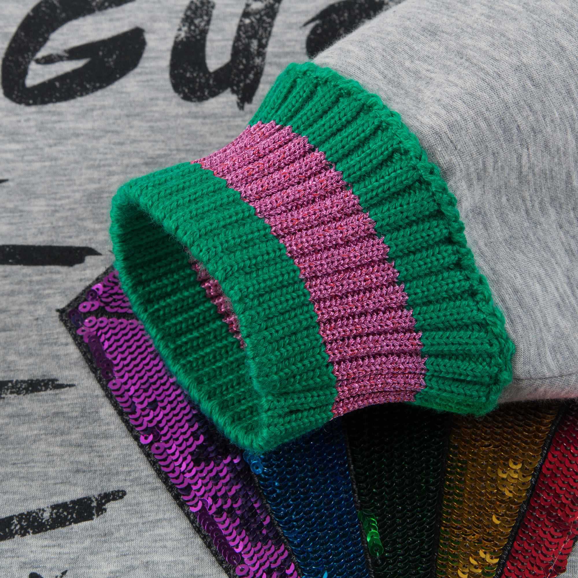 Sweat-shirt gris « Gucci Power » pour fille