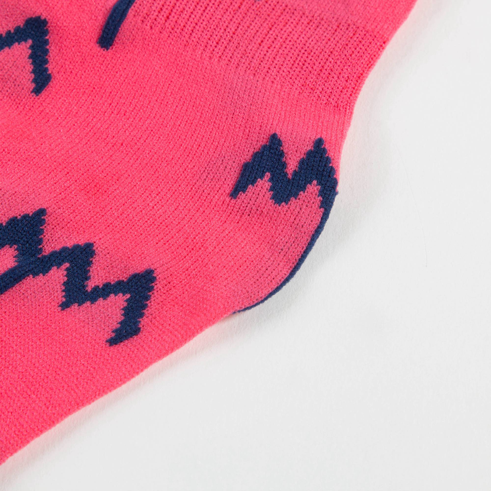 Chaussettes en coton fuchsia pour filles