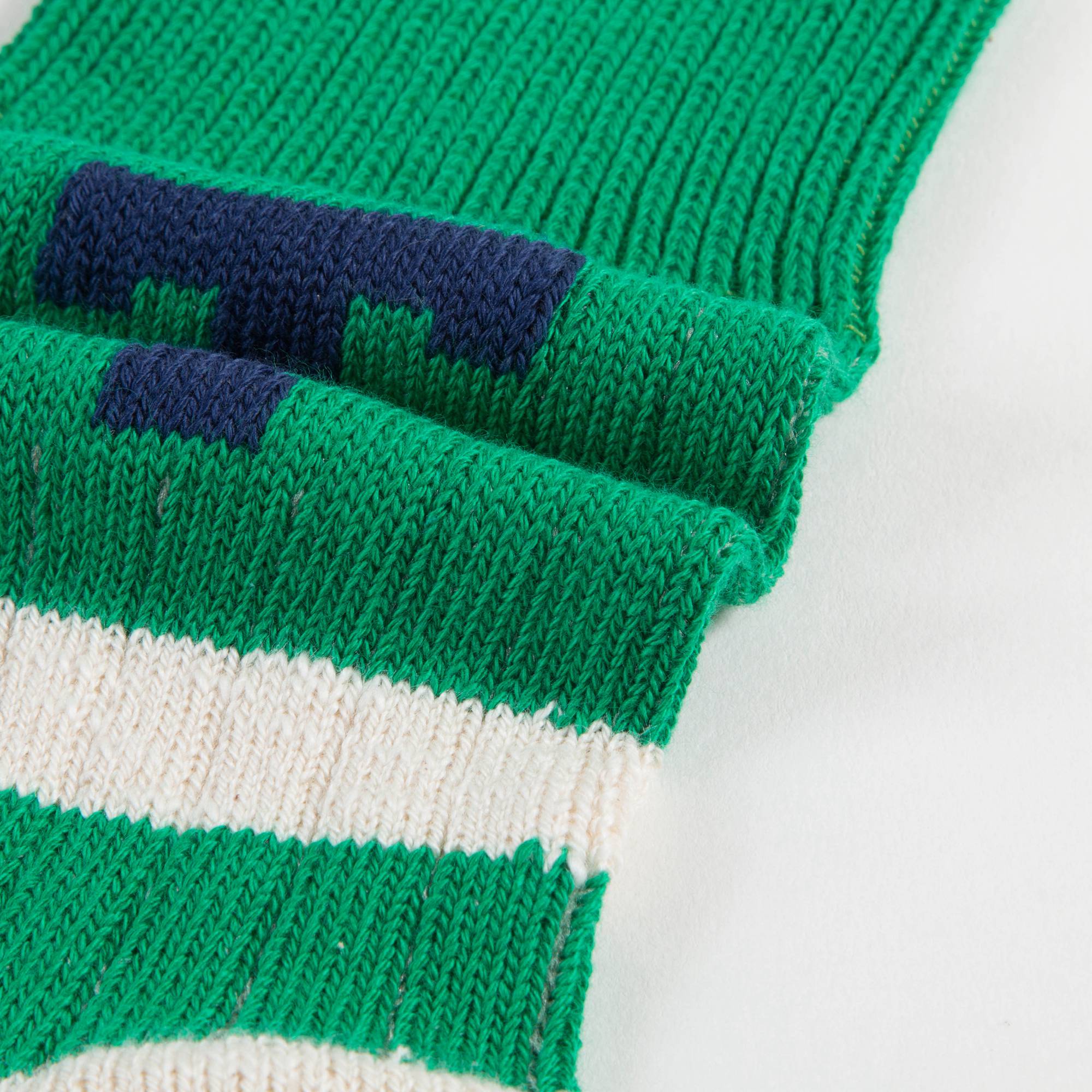 Girls & Boys Green Grass Cotton Socks