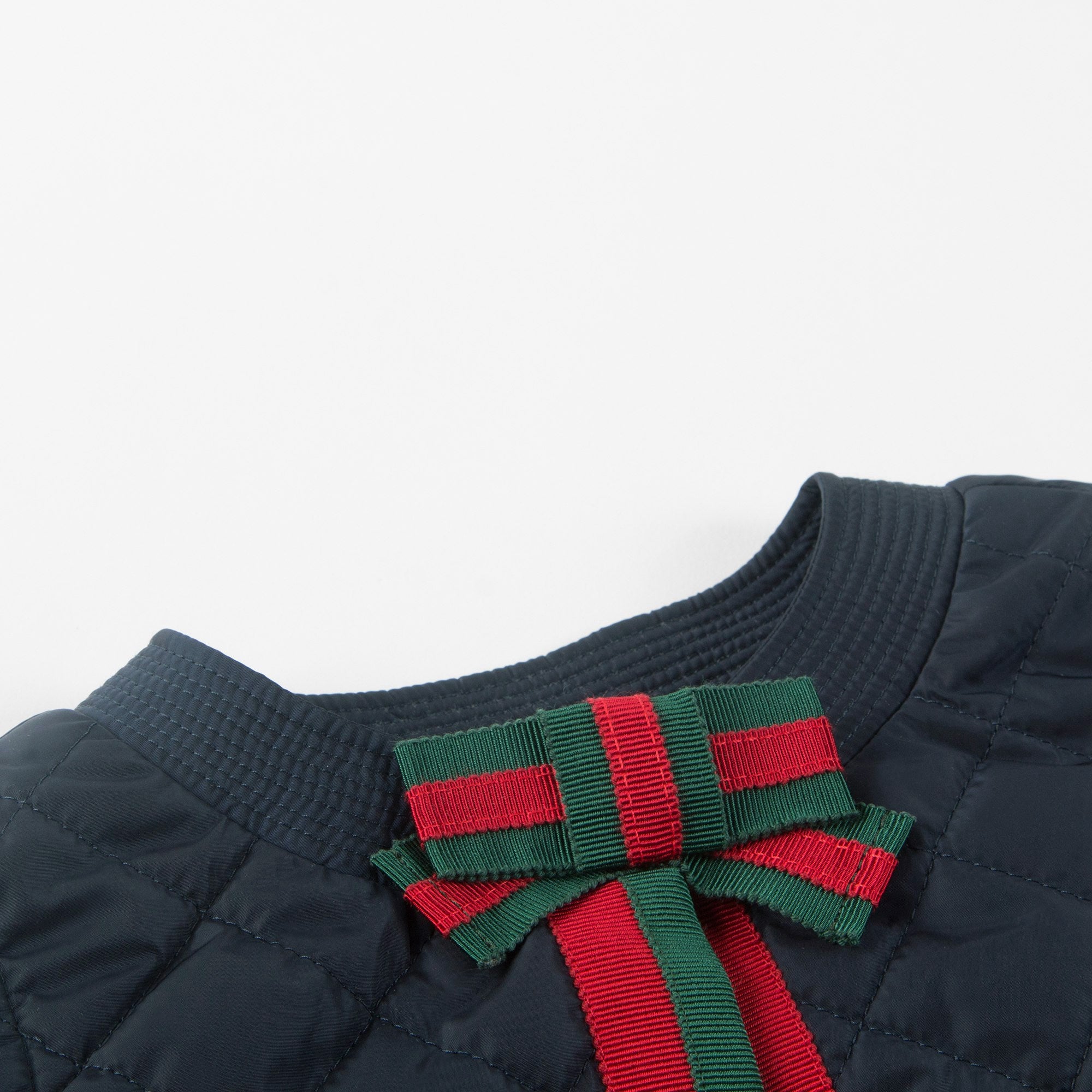 Manteau matelassé bleu marine pour bébés filles