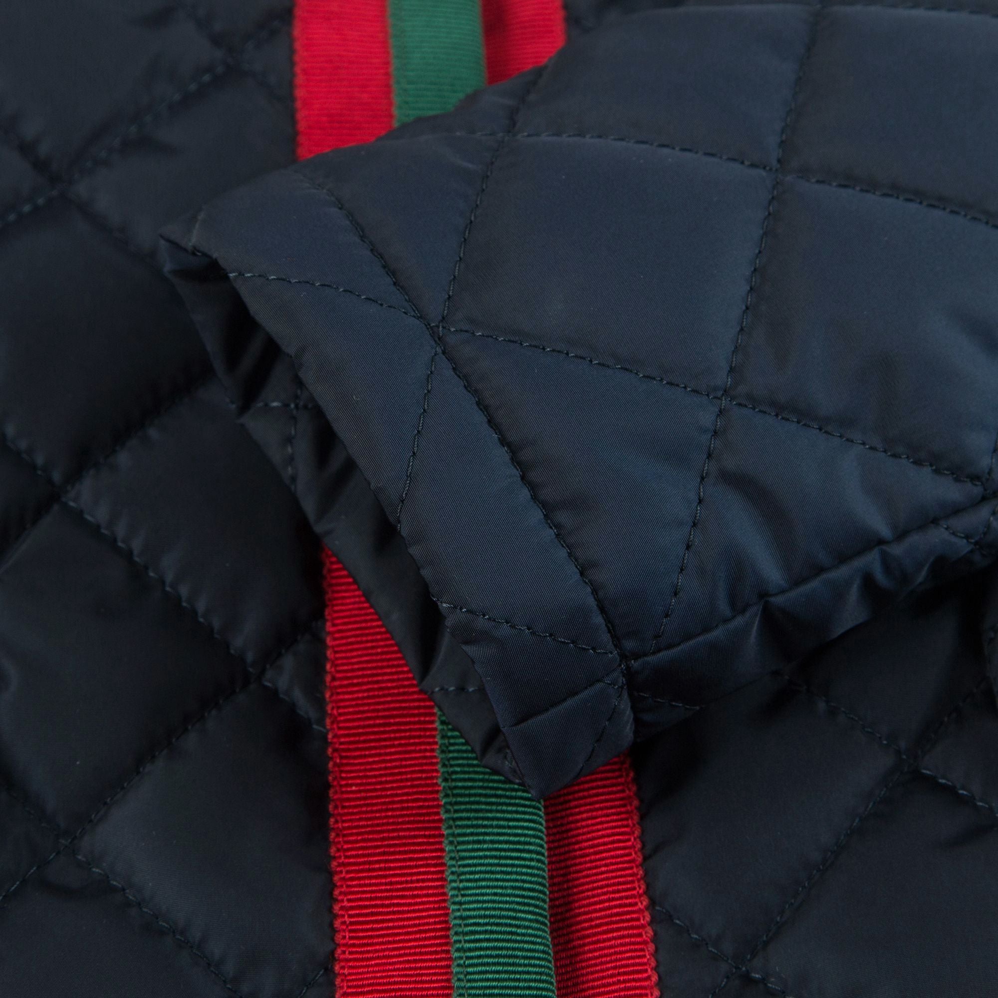 Manteau matelassé bleu marine pour bébés filles