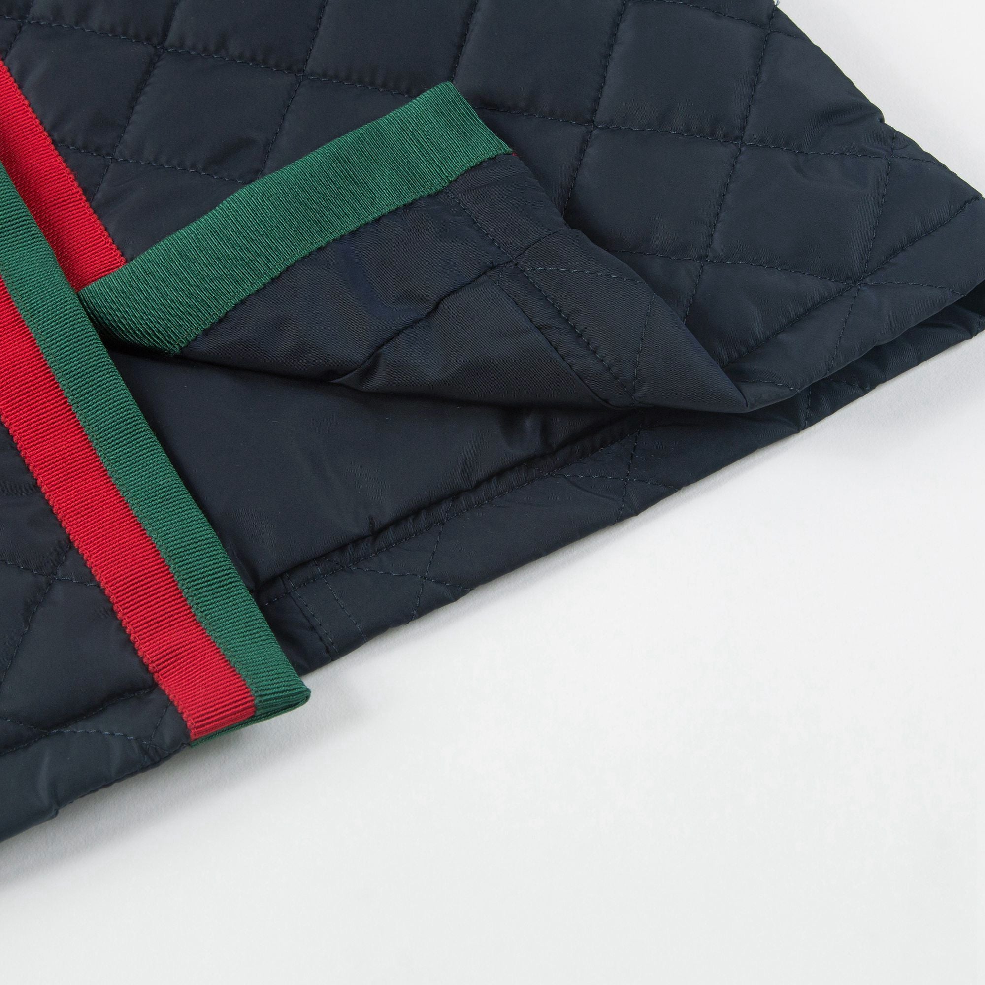 Manteau matelassé bleu marine pour bébés filles