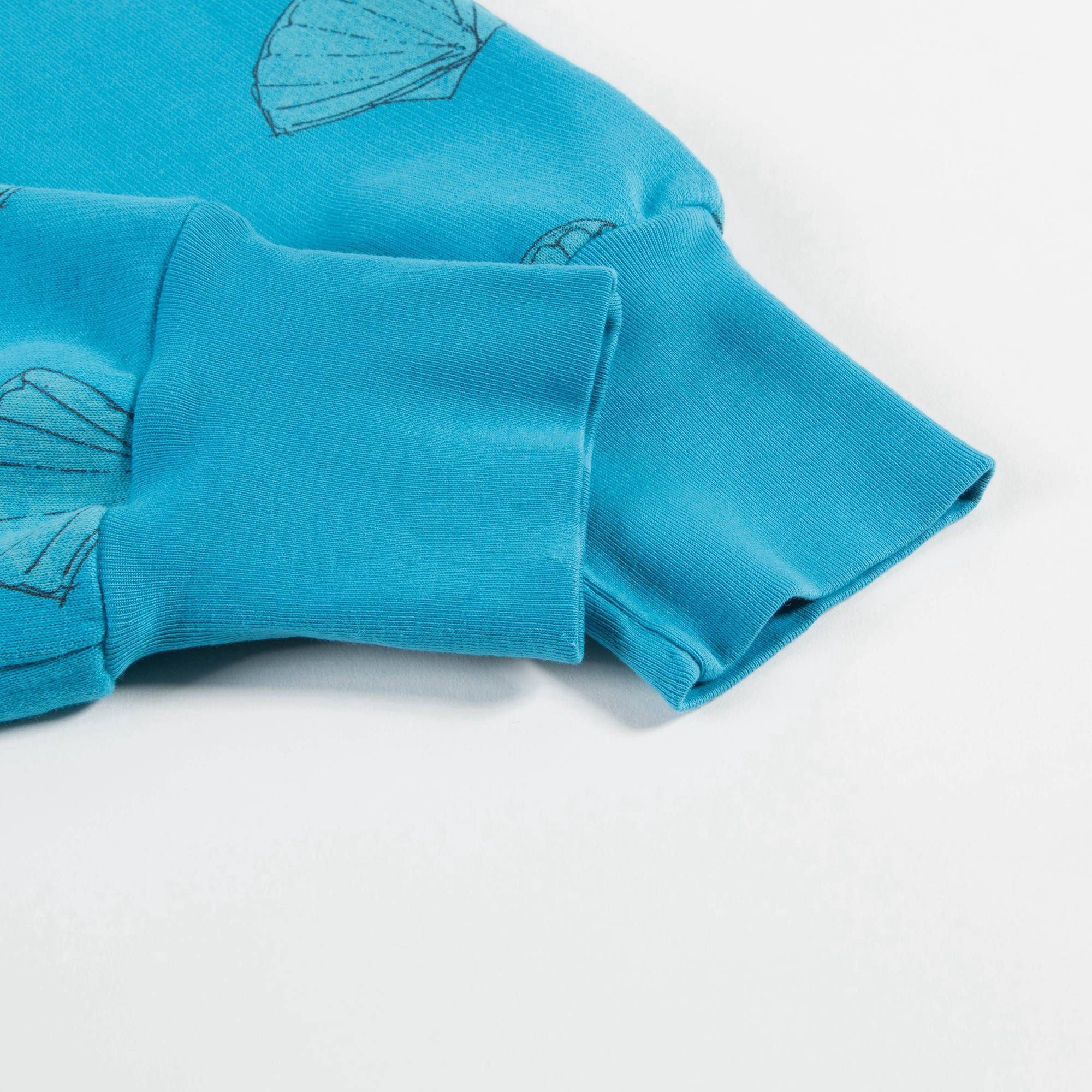 Girls & Boys Blue Shells Cotton Trousers