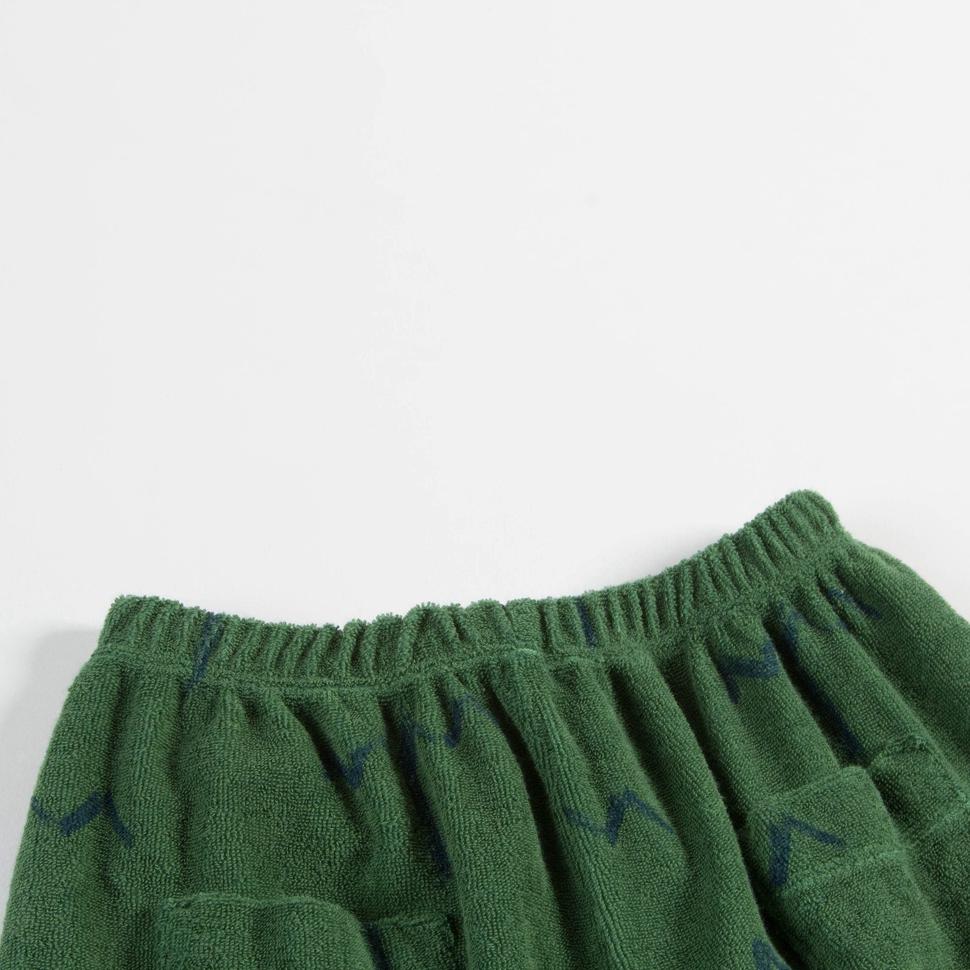 Girls Green Trees Cotton Shorts
