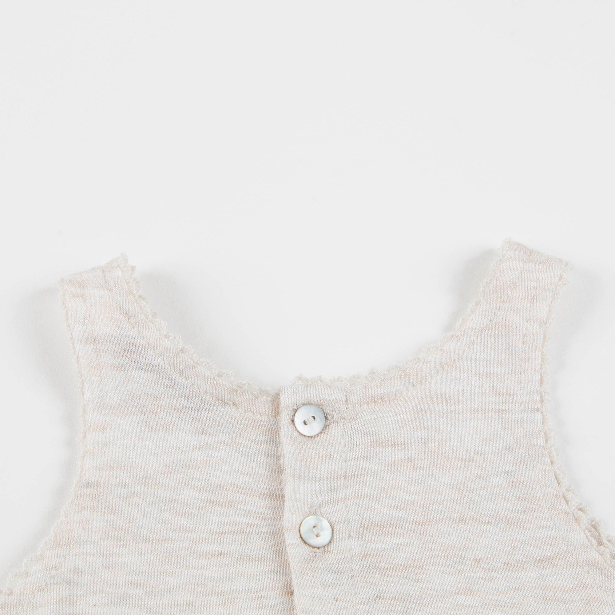 Baby Oatmeal Lyocell Jersey Romper