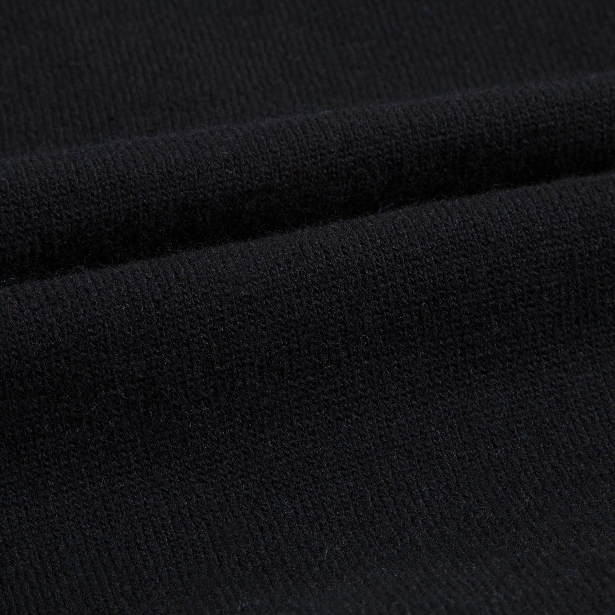 Girls Black "Love" Printed Wool Sweater
