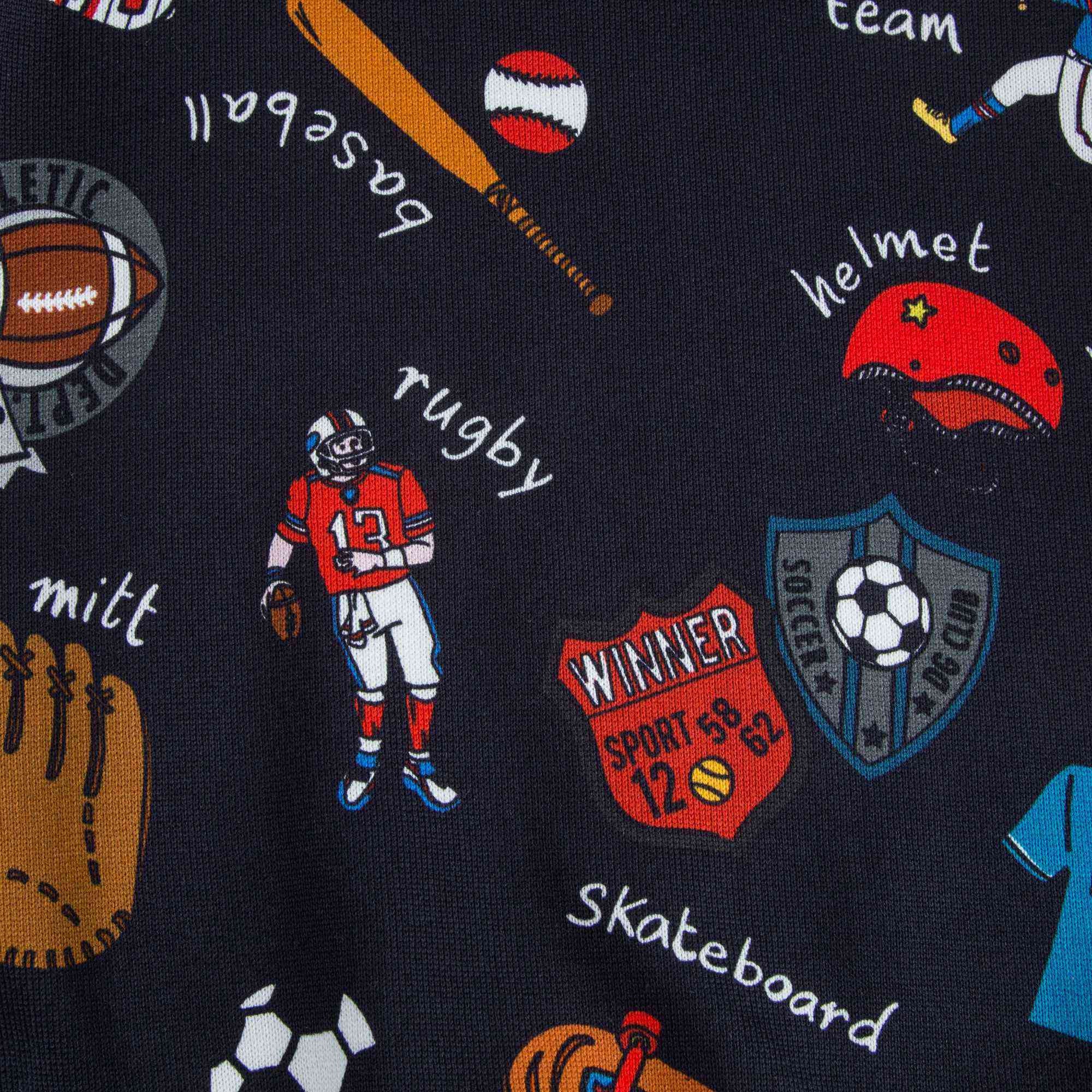 Boys Blue Sports Badge Jacket
