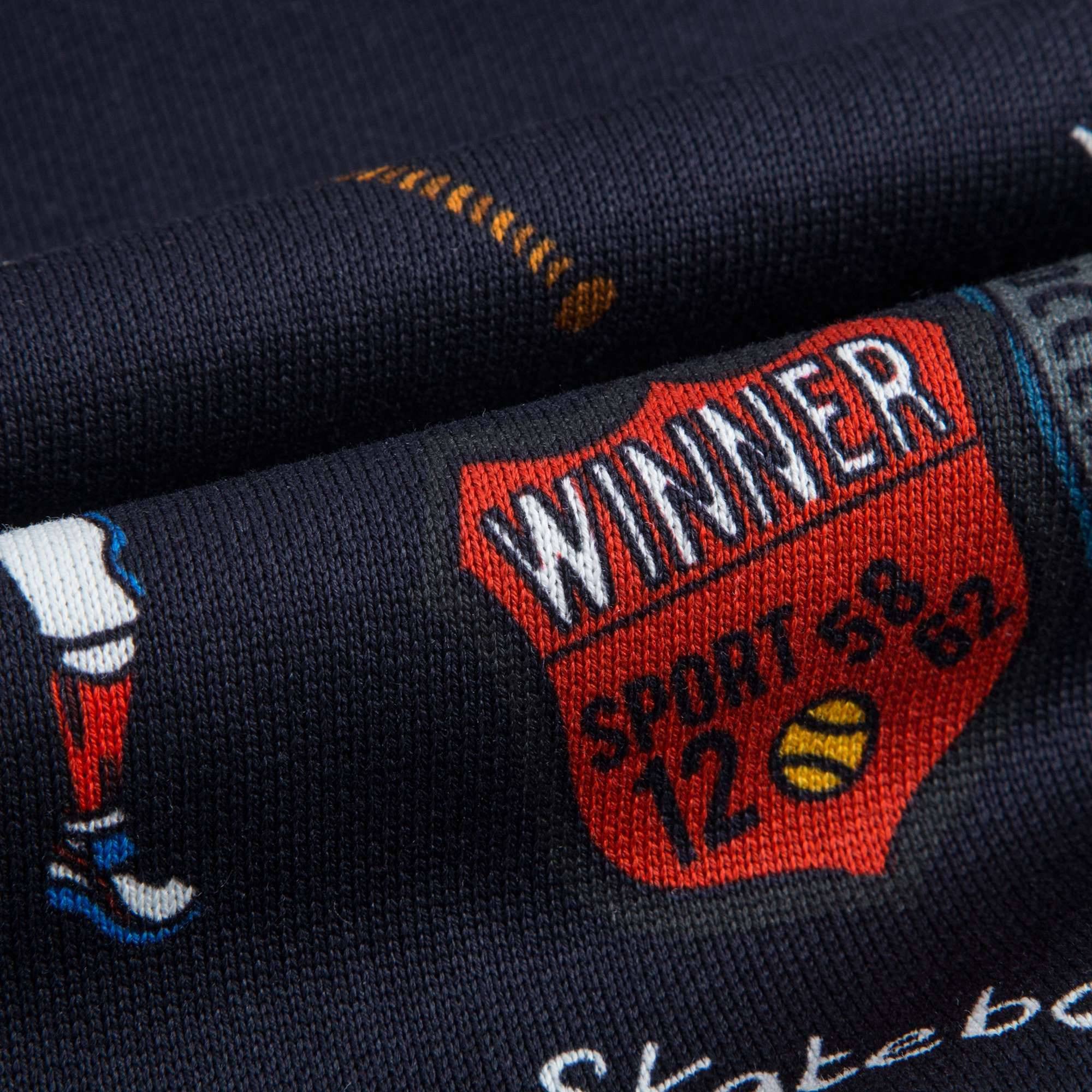 Boys Blue Sports Badge Jacket