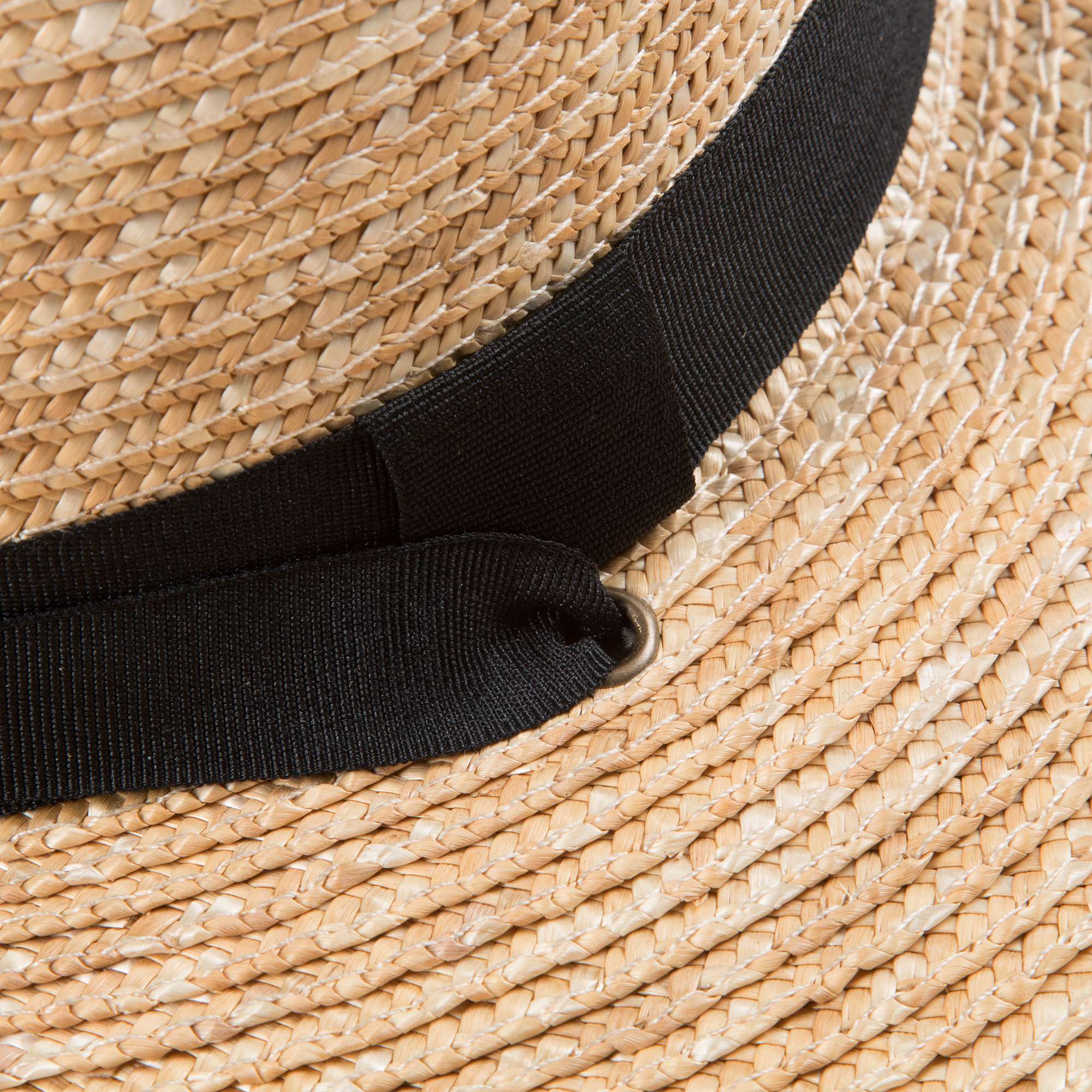 Chapeau de paille à cordelette pour petite fille