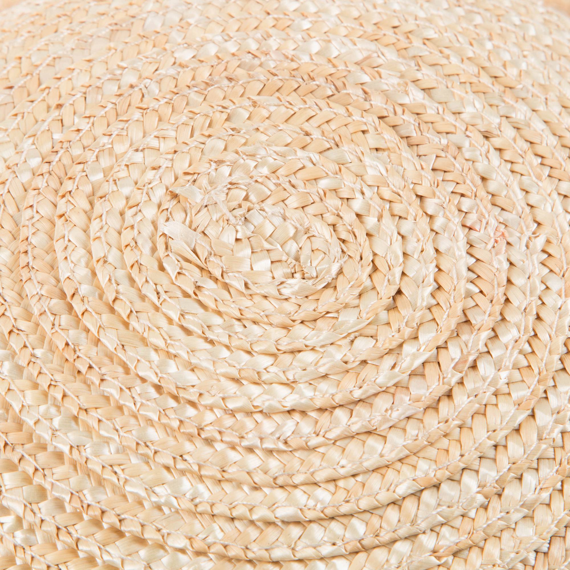 Chapeau de paille à cordelette pour petite fille