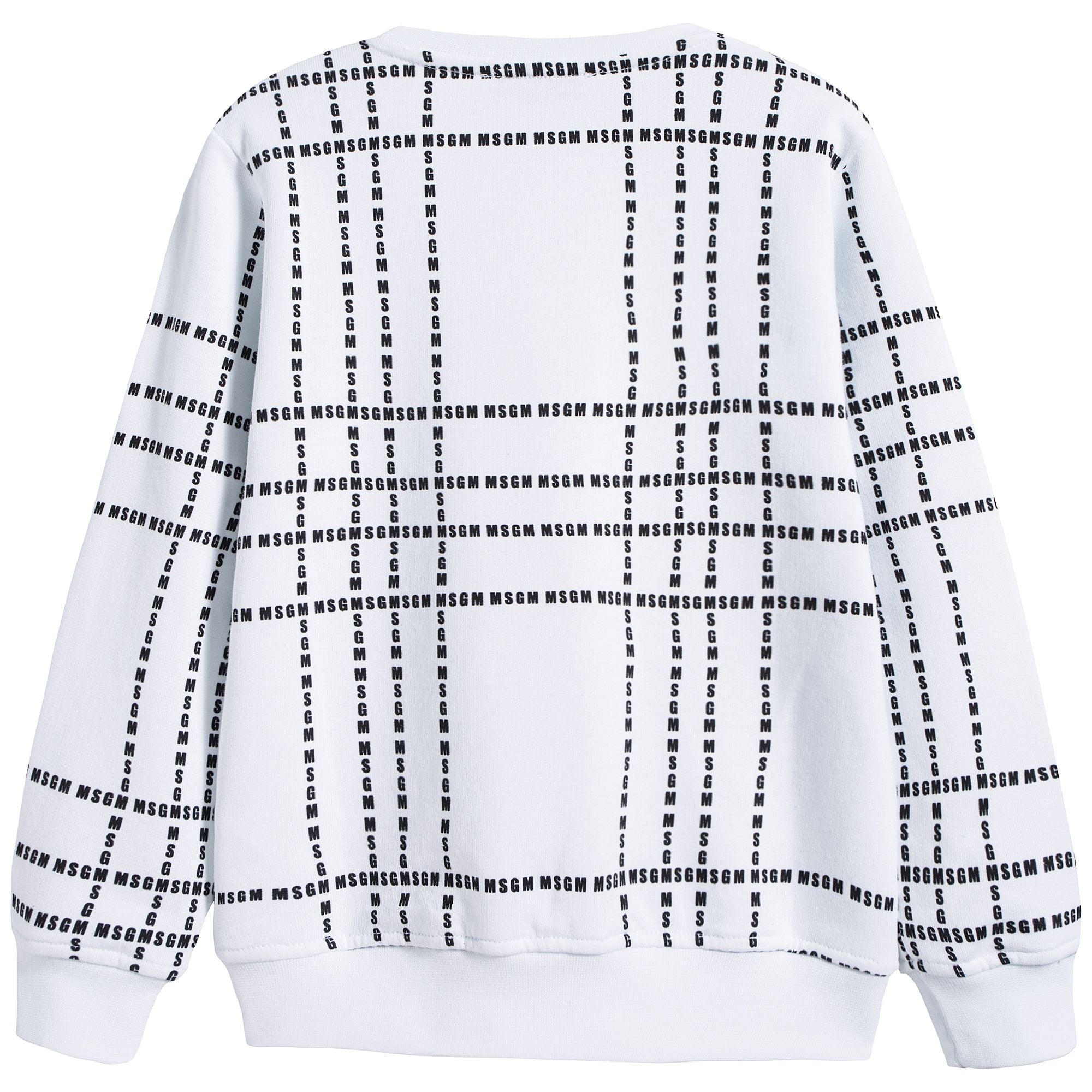 Boys & Girls White Cotton Sweatshirt