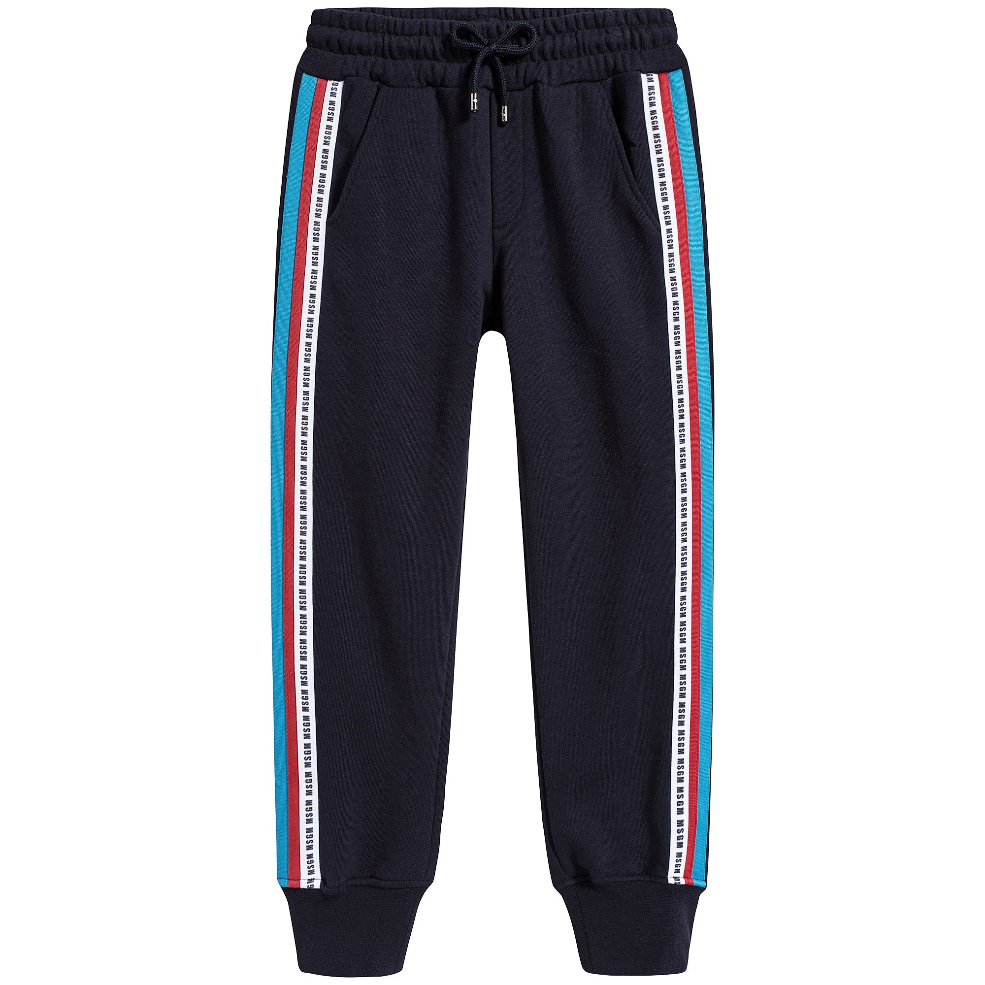 Boys Blue Cotton Trousers