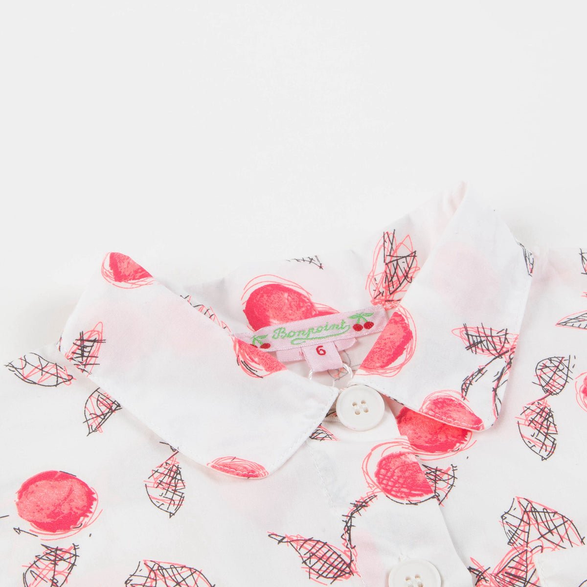 Robe fillette imprimé cerises